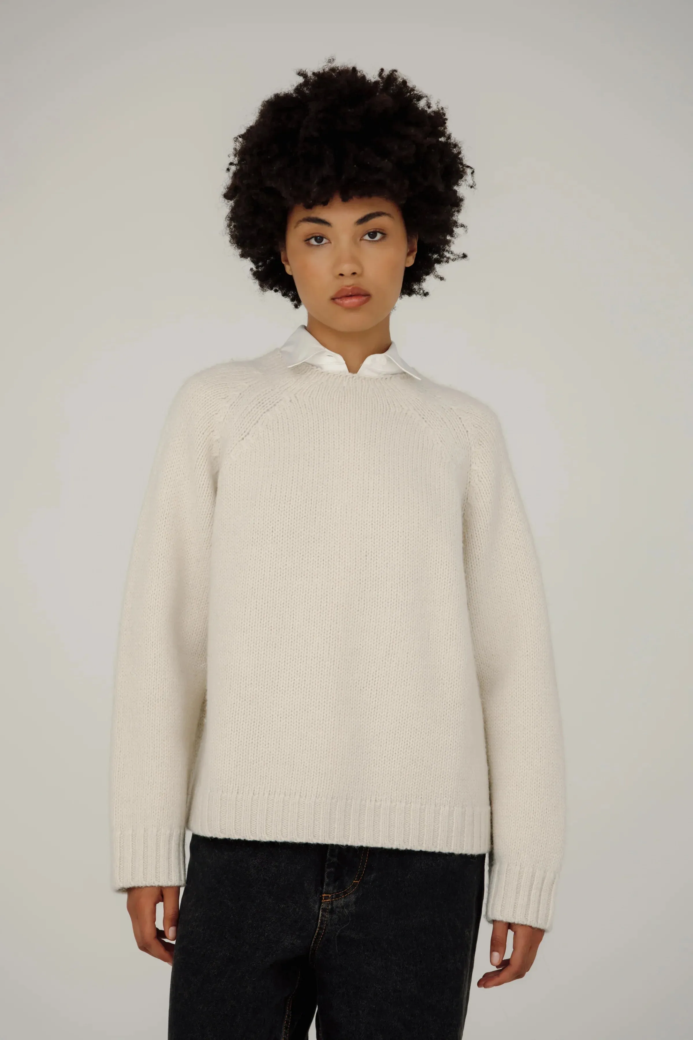 Gia Sweater in Chalk sold by Bare Knitwear product image thumbnail 2