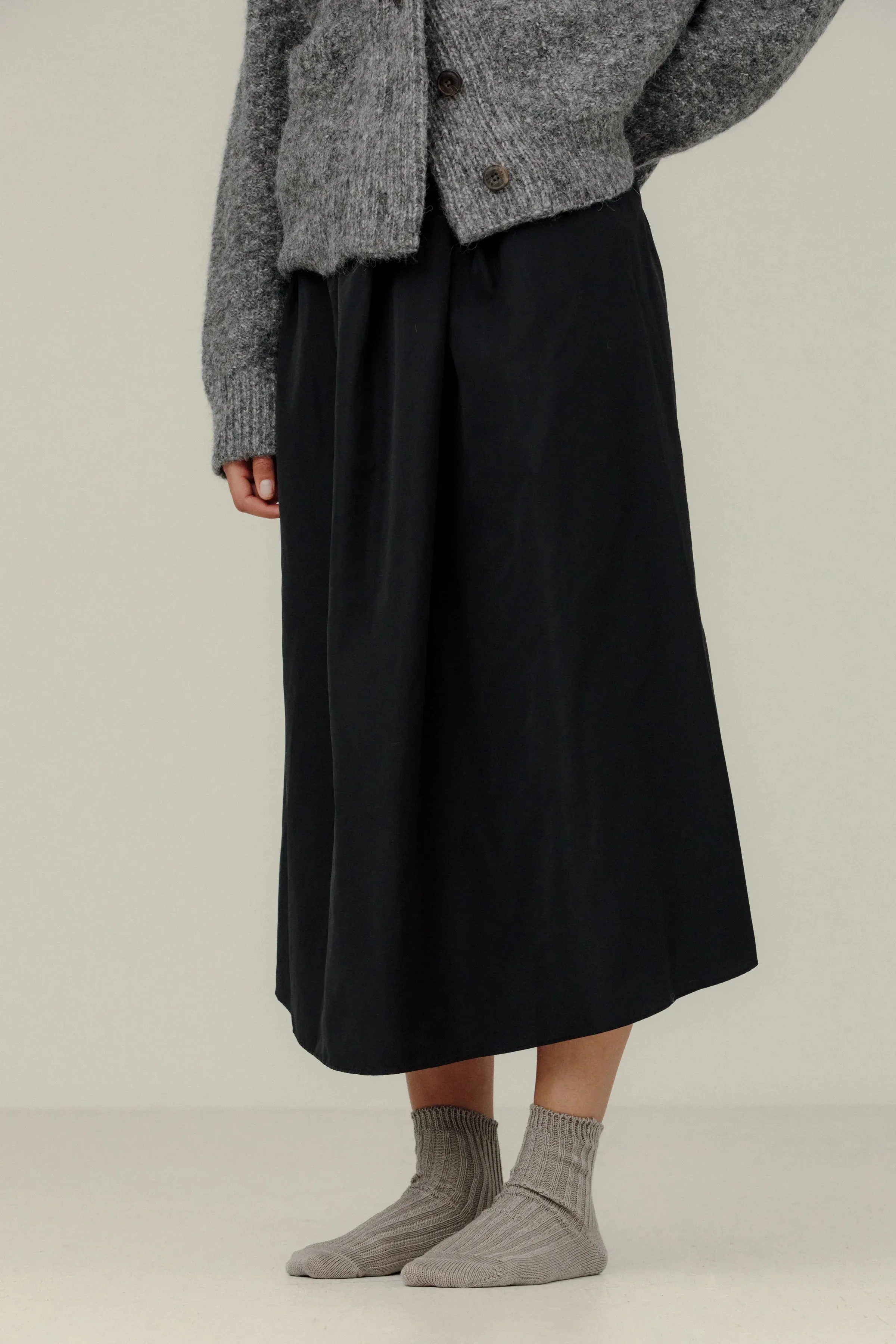 Linen Ribbed Socks in Beige sold by Bare Knitwear product image thumbnail 2