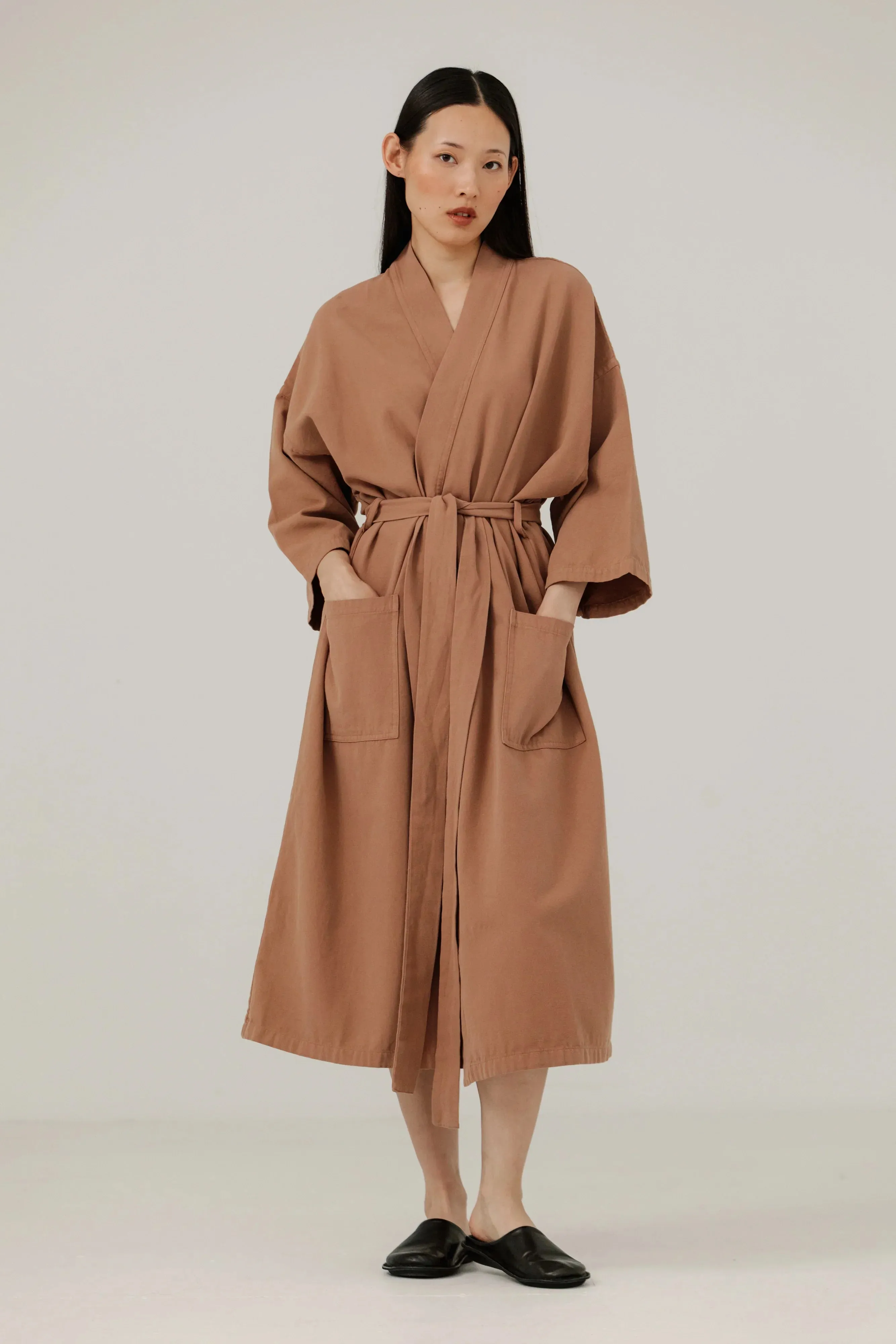 Baja House Robe in Umber sold by Bare Knitwear product image thumbnail 4