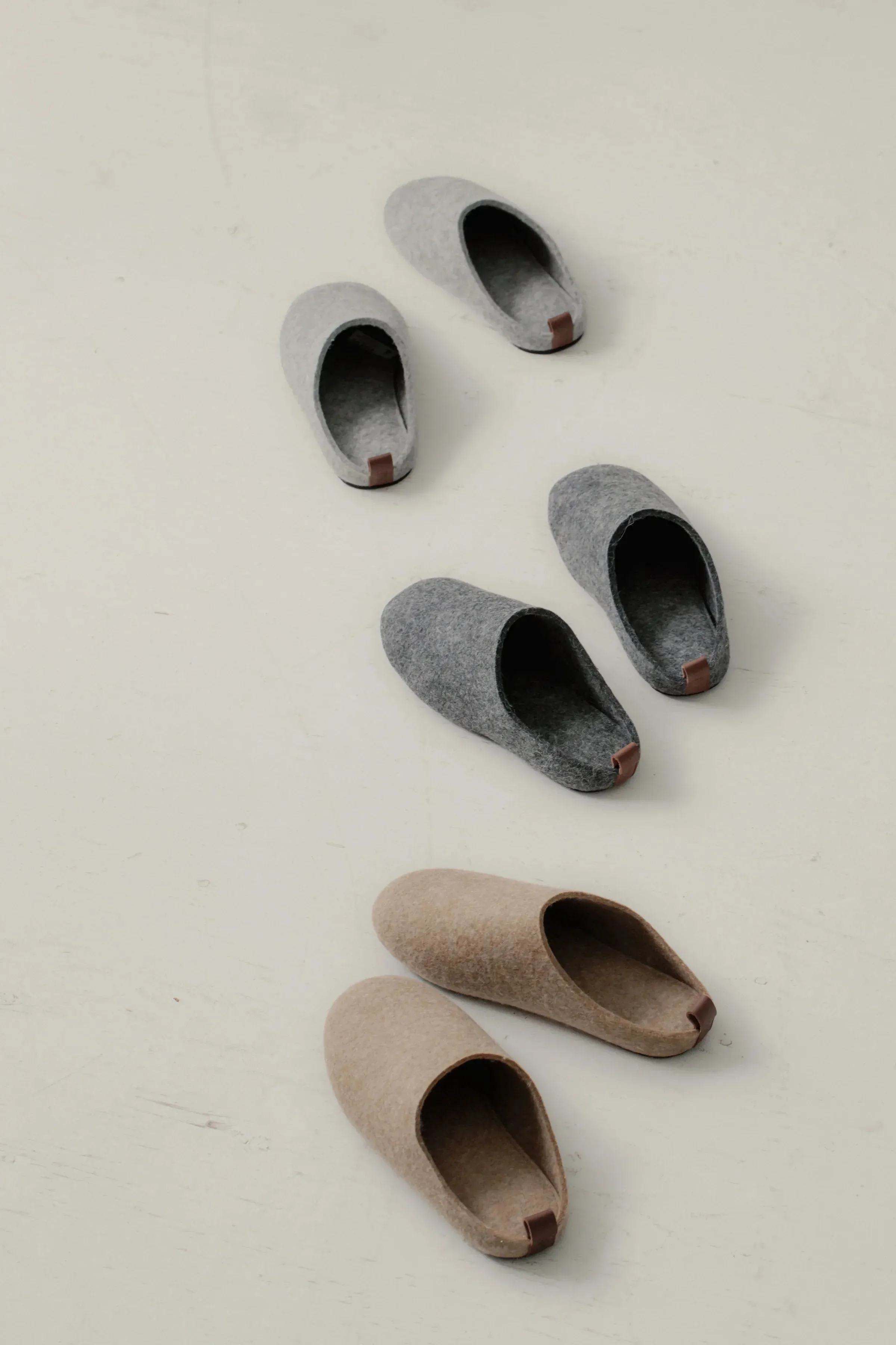 Felted Alpaca Slippers in Charcoal sold by Bare Knitwear product image thumbnail 3