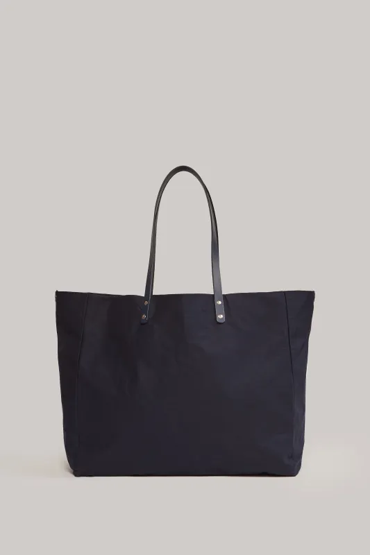 Giga Tote in Navy made by Bare Knitwear