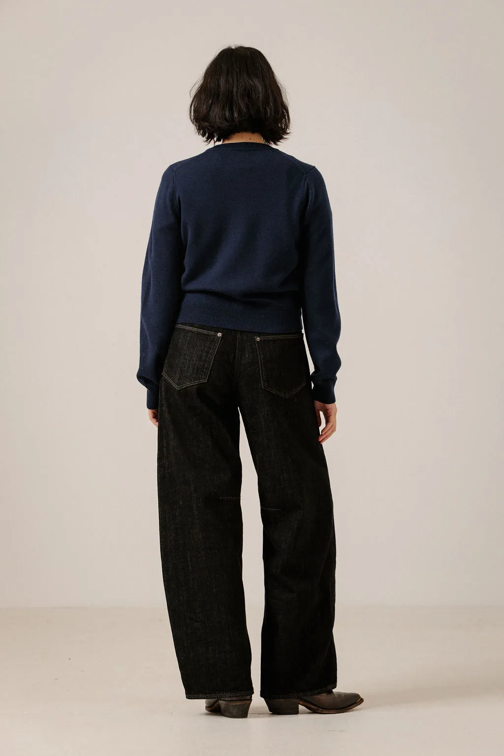 Classic Merino Cardigan in Navy sold by Bare Knitwear product image thumbnail 3