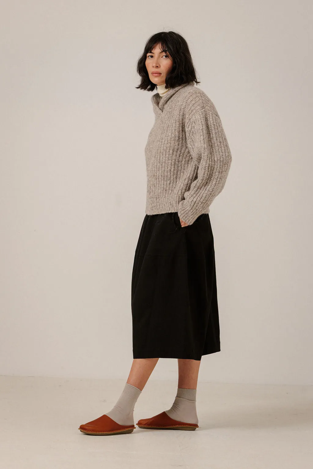 Oversized Shawl Pullover in Marble sold by Bare Knitwear product image thumbnail 2