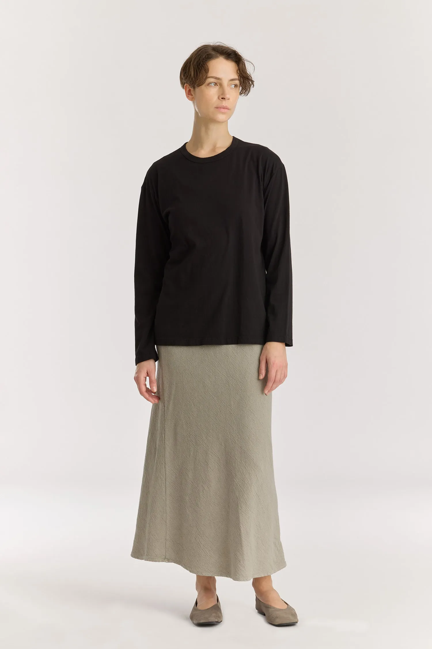 REGULAR L/S TEE / BLACK sold by Black Crane