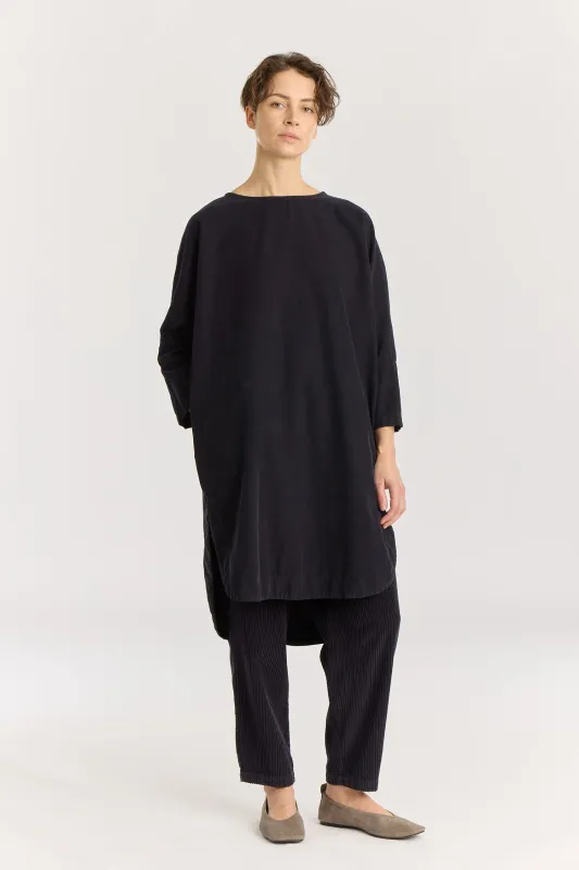 PAINTER DRESS / DK. NAVY sold by Black Crane