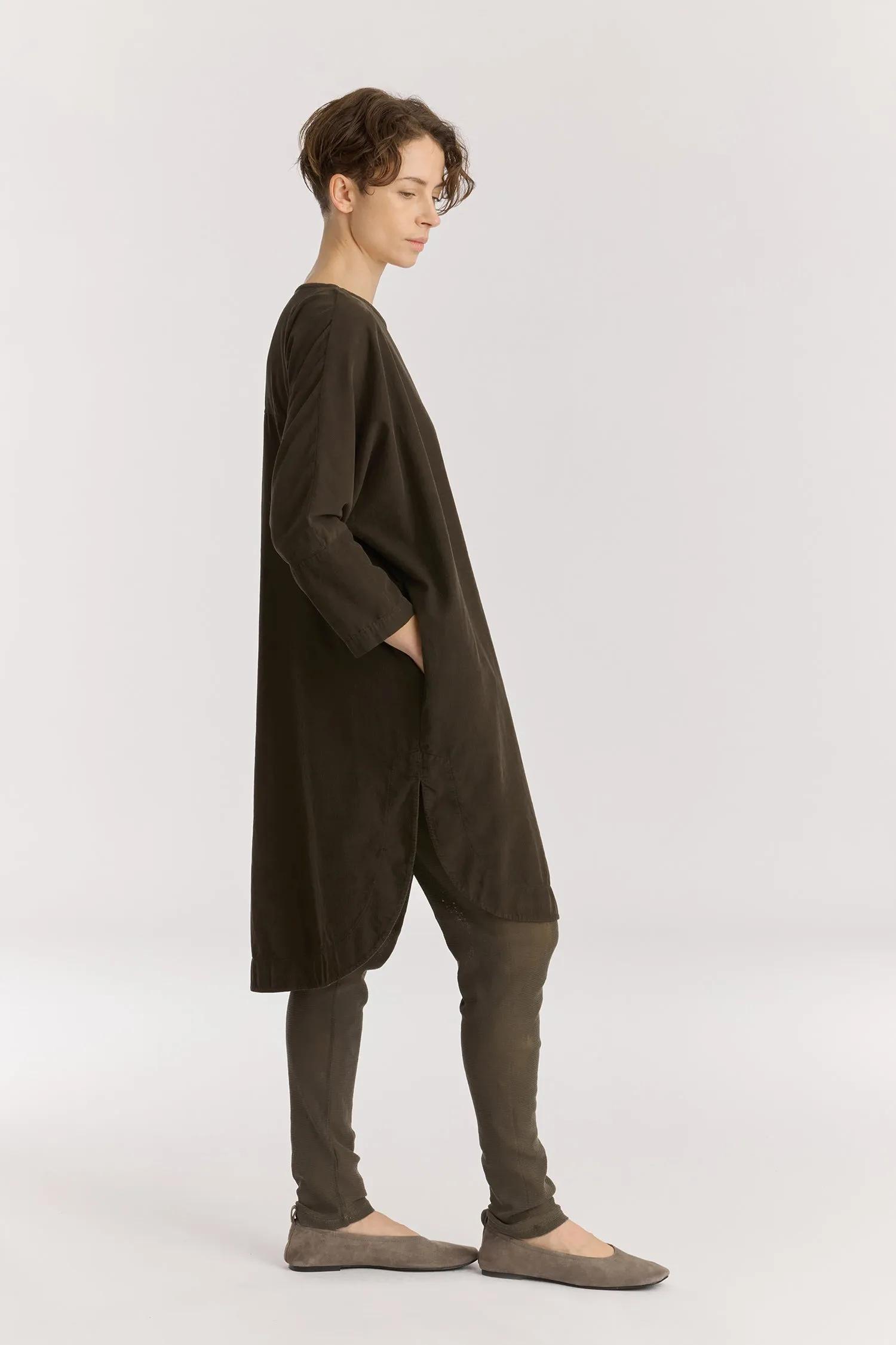 PAINTER DRESS / DK. FOREST sold by Black Crane