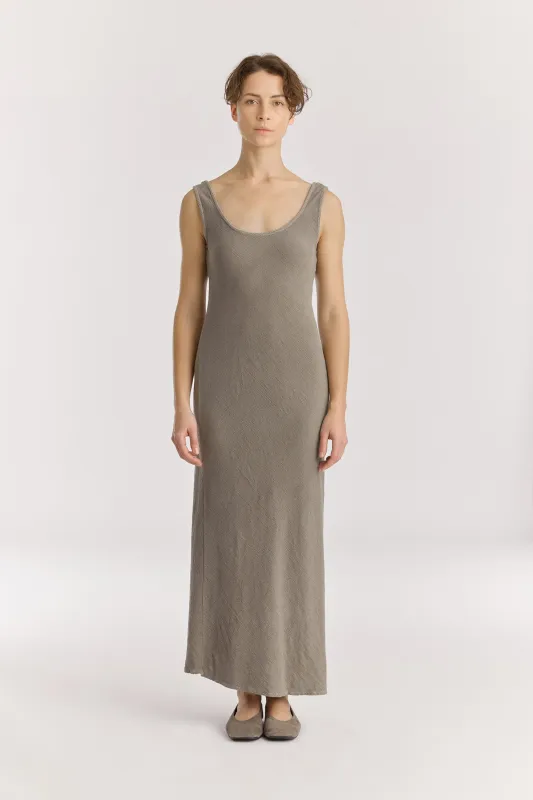 MAXI DRESS / DK. STONE made by Black Crane