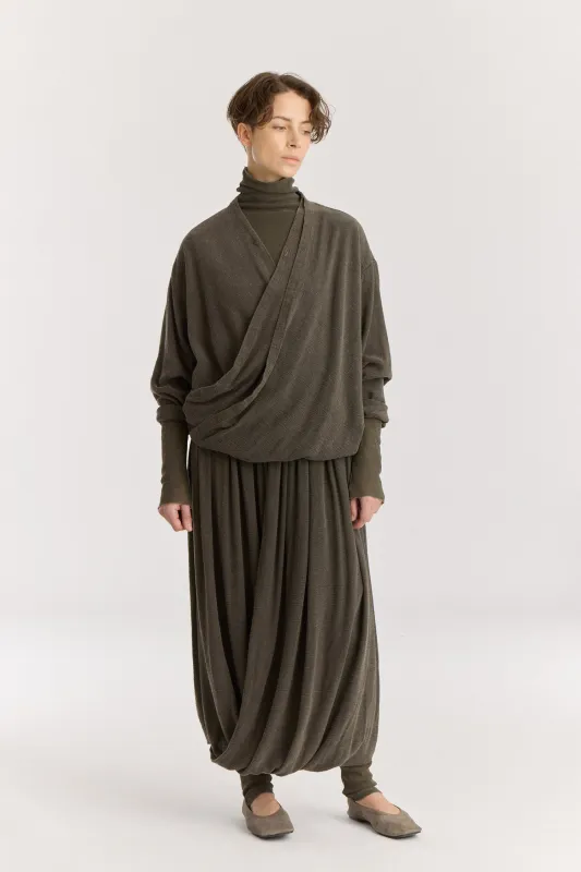 DRAPY SHIRTS / SLATE made by Black Crane