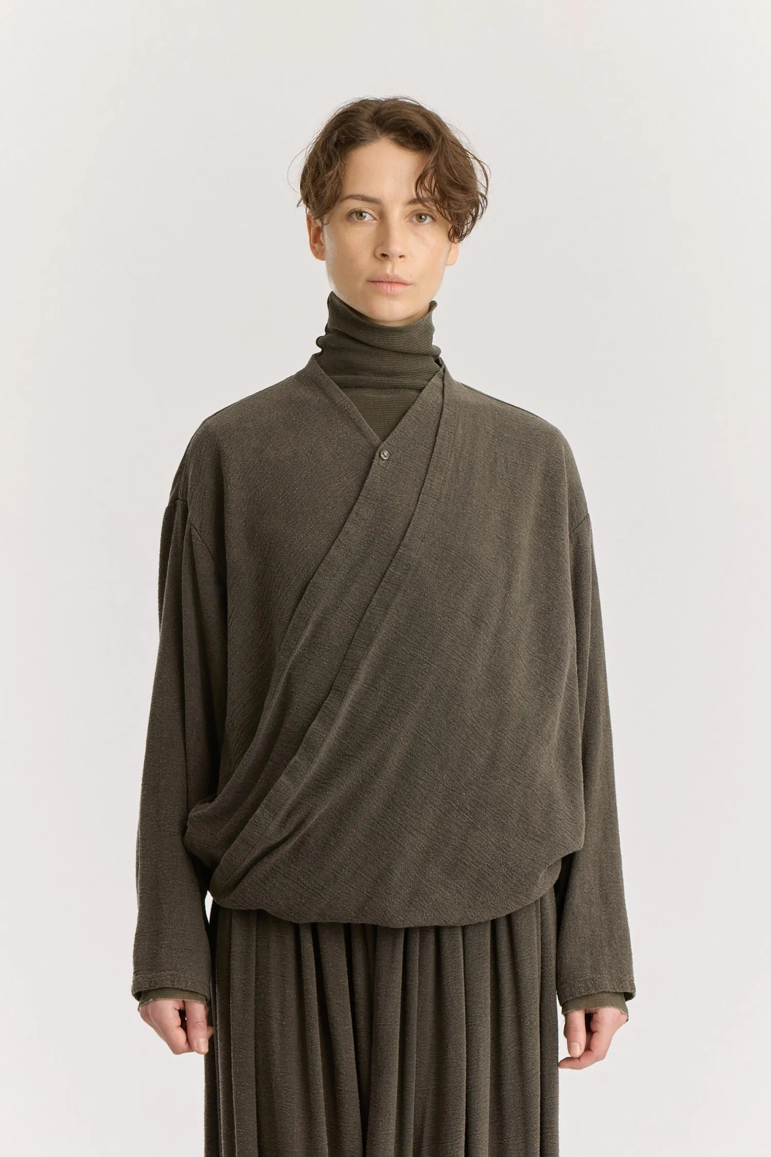 DRAPY SHIRTS / SLATE sold by Black Crane product image thumbnail 2