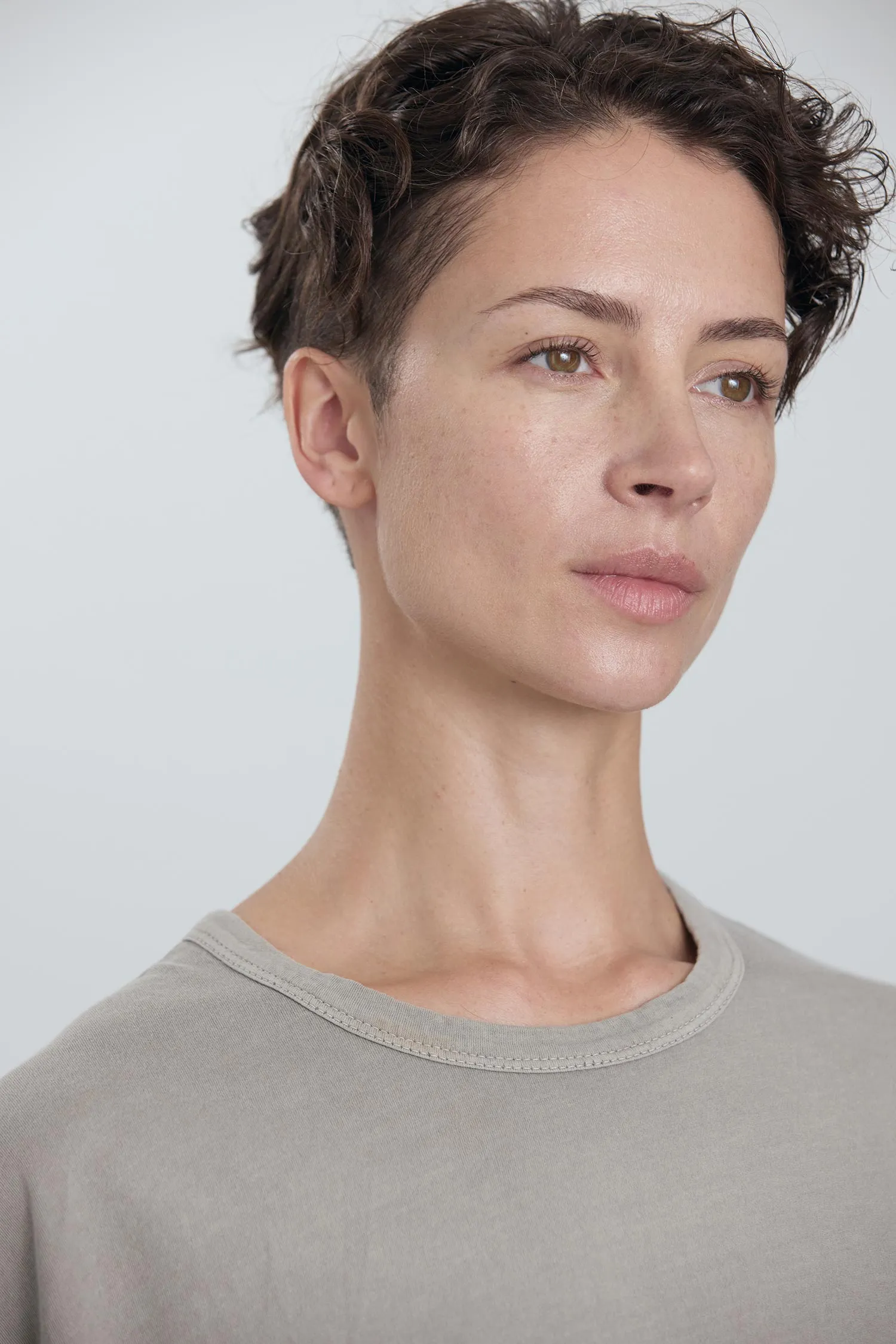 ORGANIC COTTON LONG TEE DRESS / GREY sold by Black Crane product image thumbnail 4