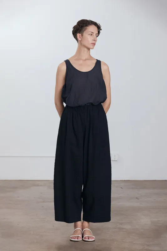 WIDE PANTS / MIDNIGHT made by Black Crane