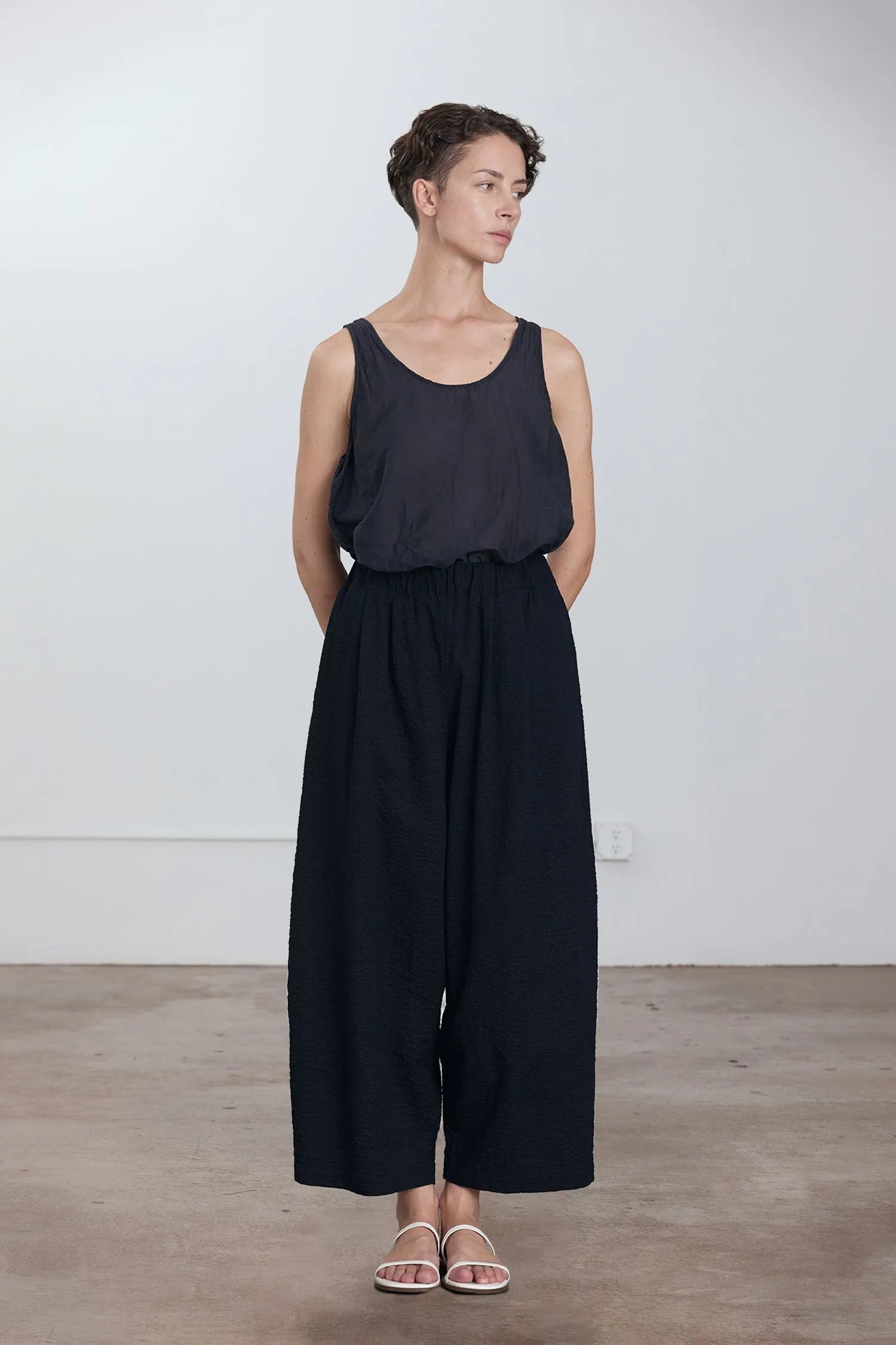 WIDE PANTS / MIDNIGHT sold by Black Crane