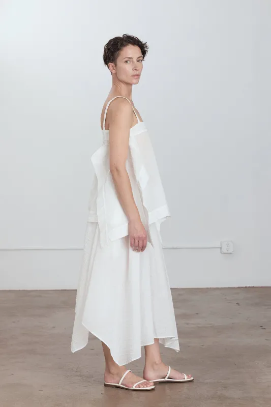 PAPER SKIRT / WHITE made by Black Crane