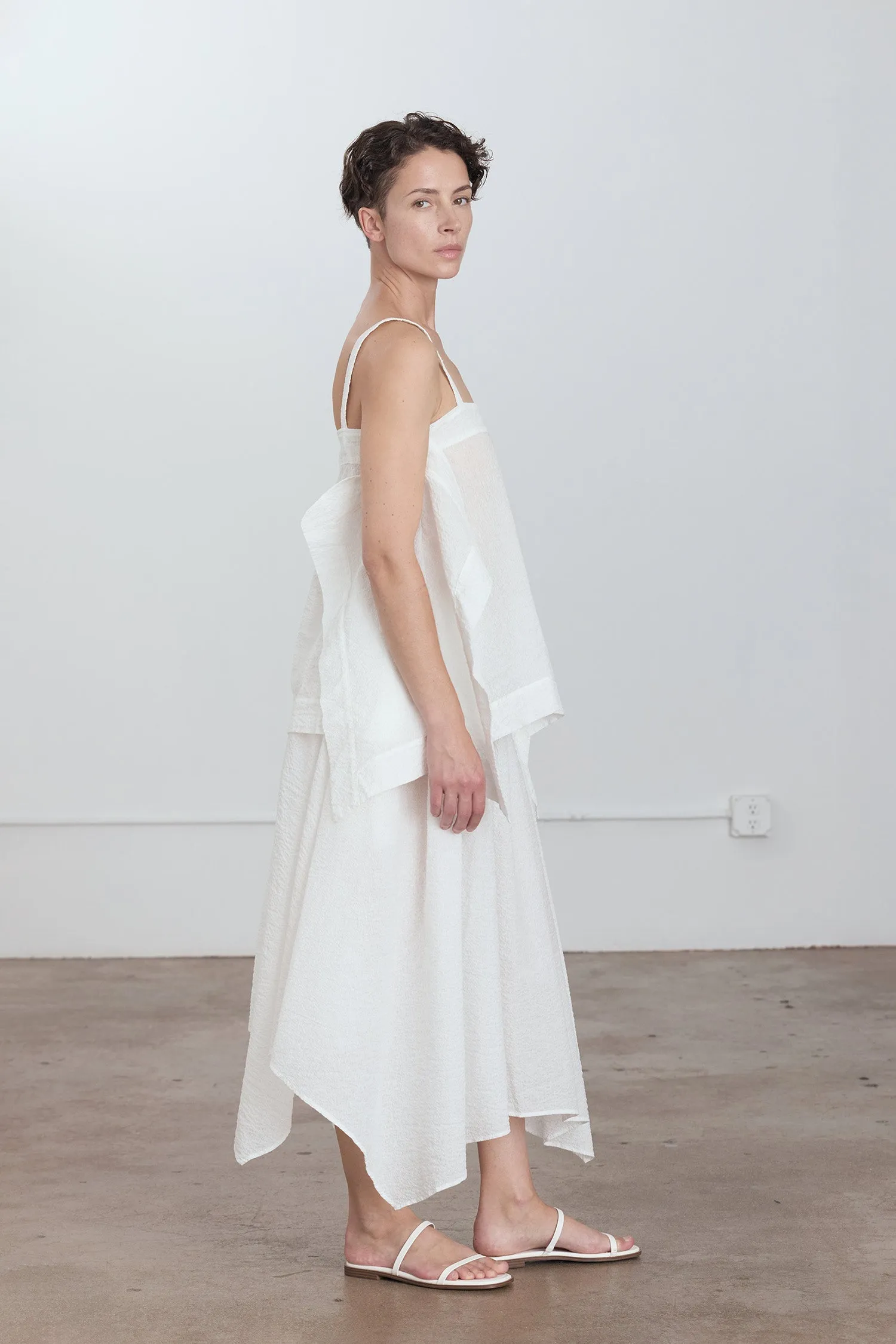 PAPER SKIRT / WHITE sold by Black Crane