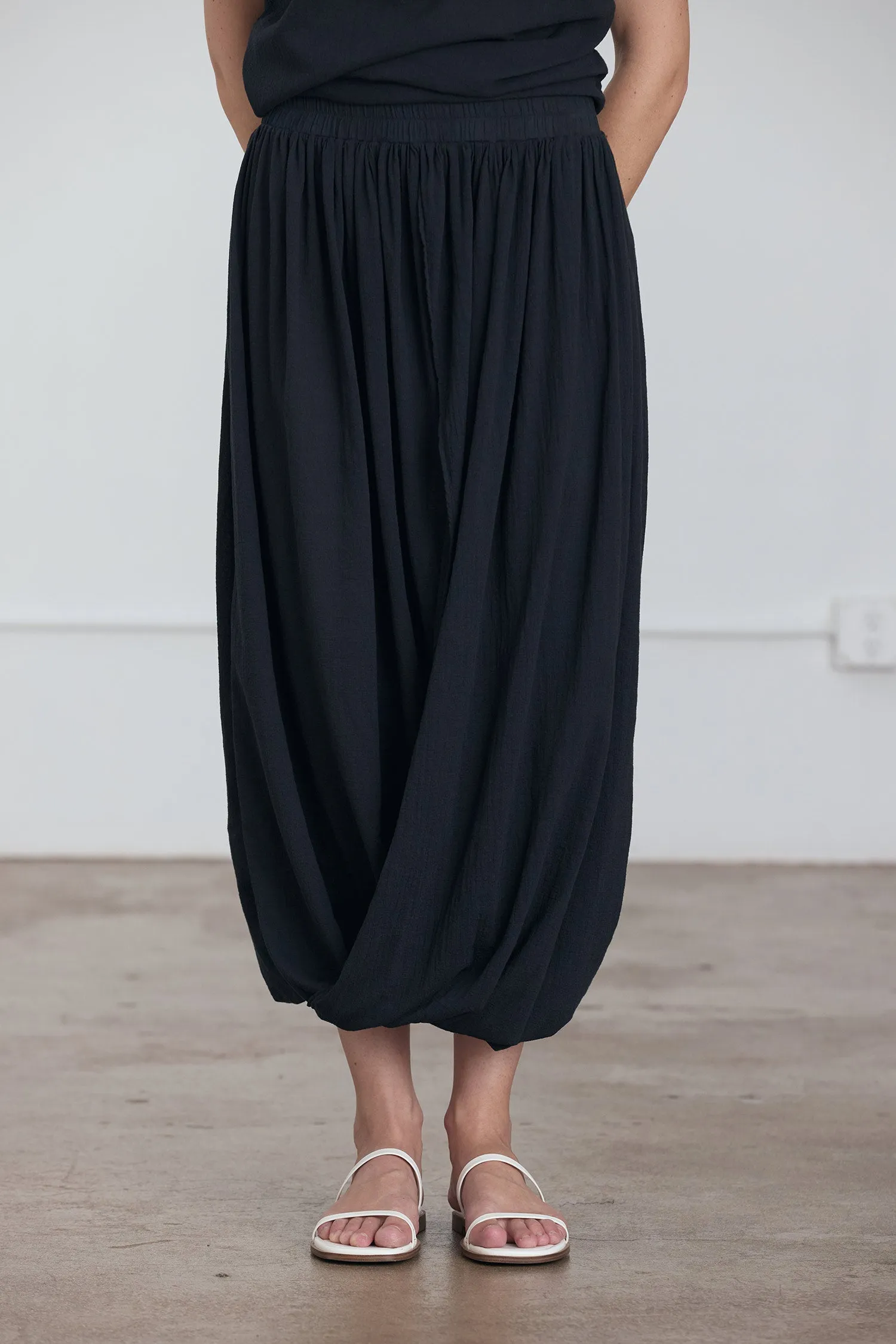 GREEK COLUMN SKIRT / SUMI BLACK sold by Black Crane product image thumbnail 2