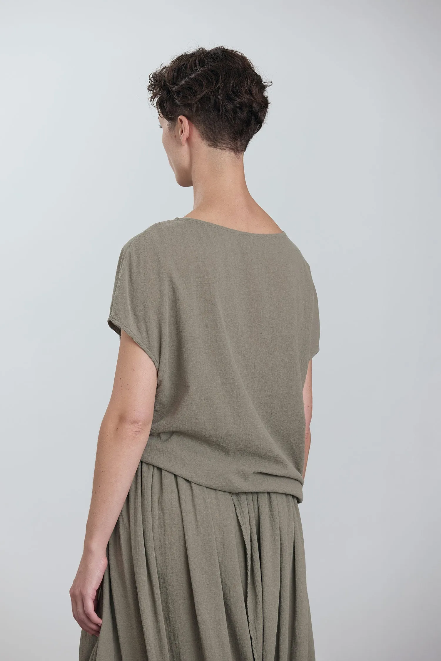 ASYMMETRIC TOP / CEMENT sold by Black Crane product image thumbnail 4