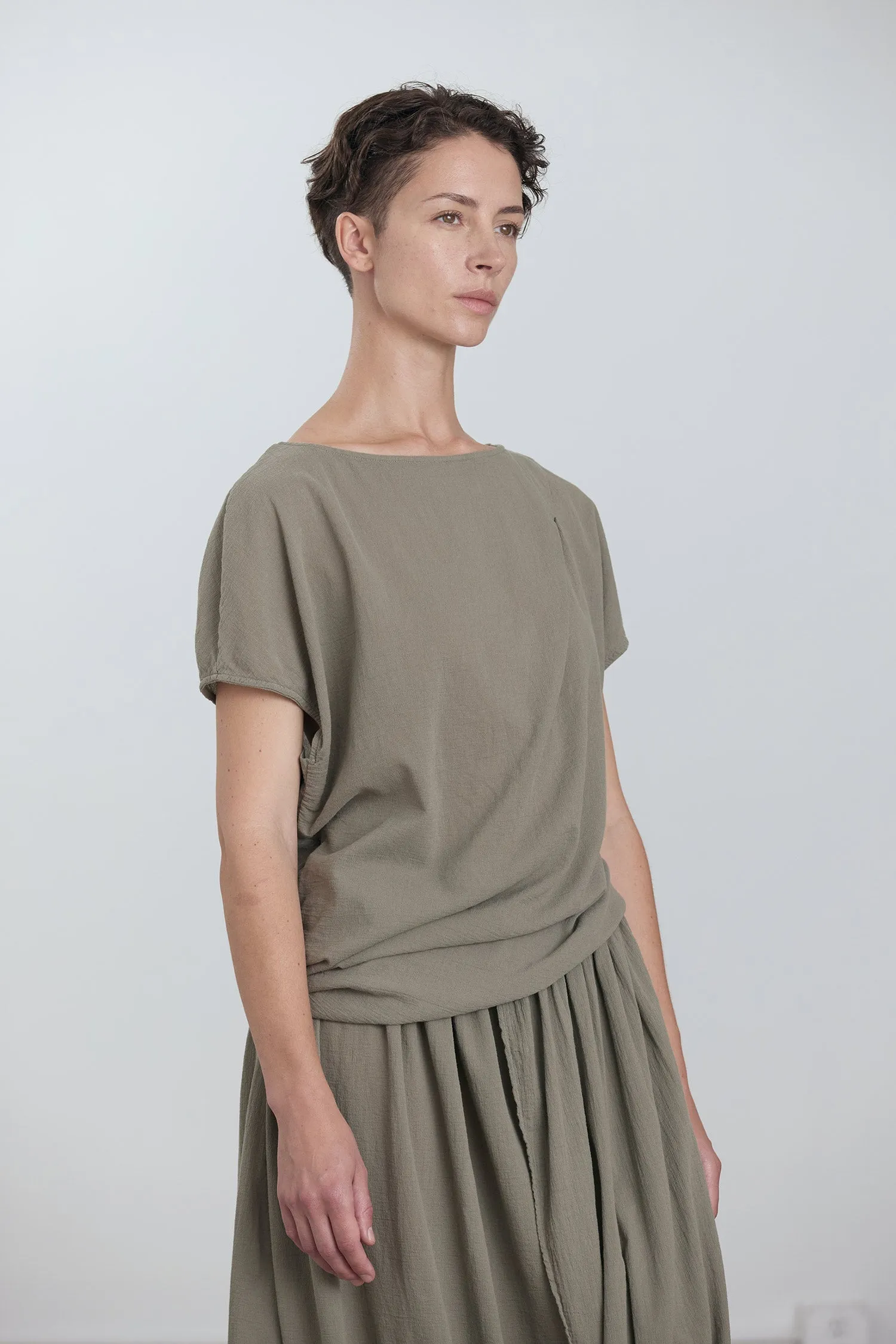 ASYMMETRIC TOP / CEMENT sold by Black Crane product image thumbnail 2