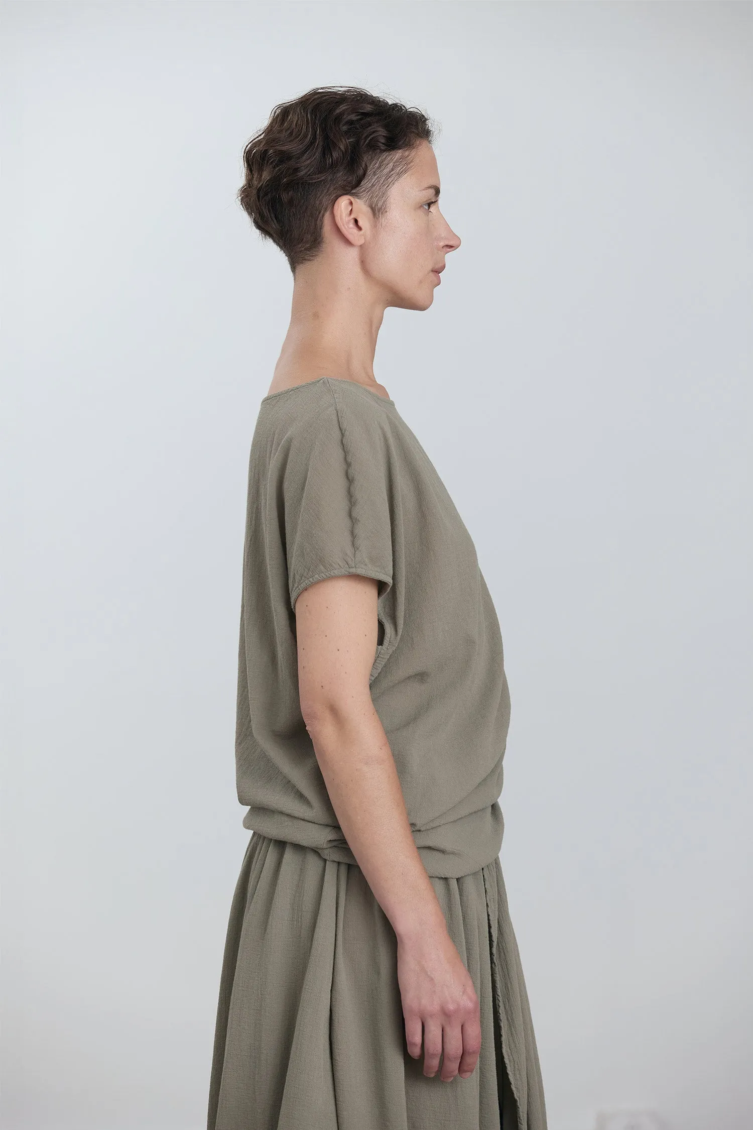 ASYMMETRIC TOP / CEMENT sold by Black Crane product image thumbnail 3