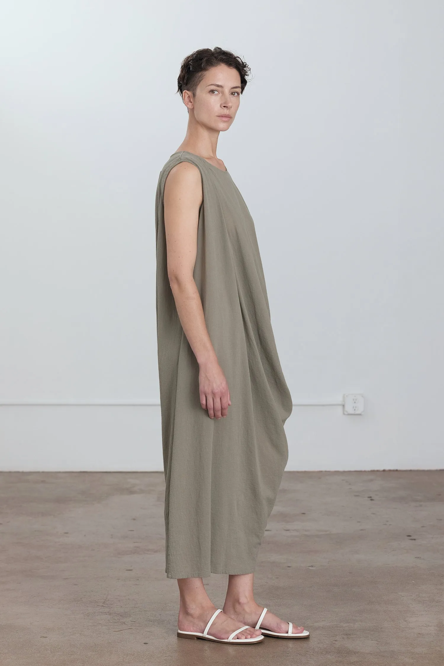 GREEK COLUMN DRESS / CEMENT sold by Black Crane product image thumbnail 3