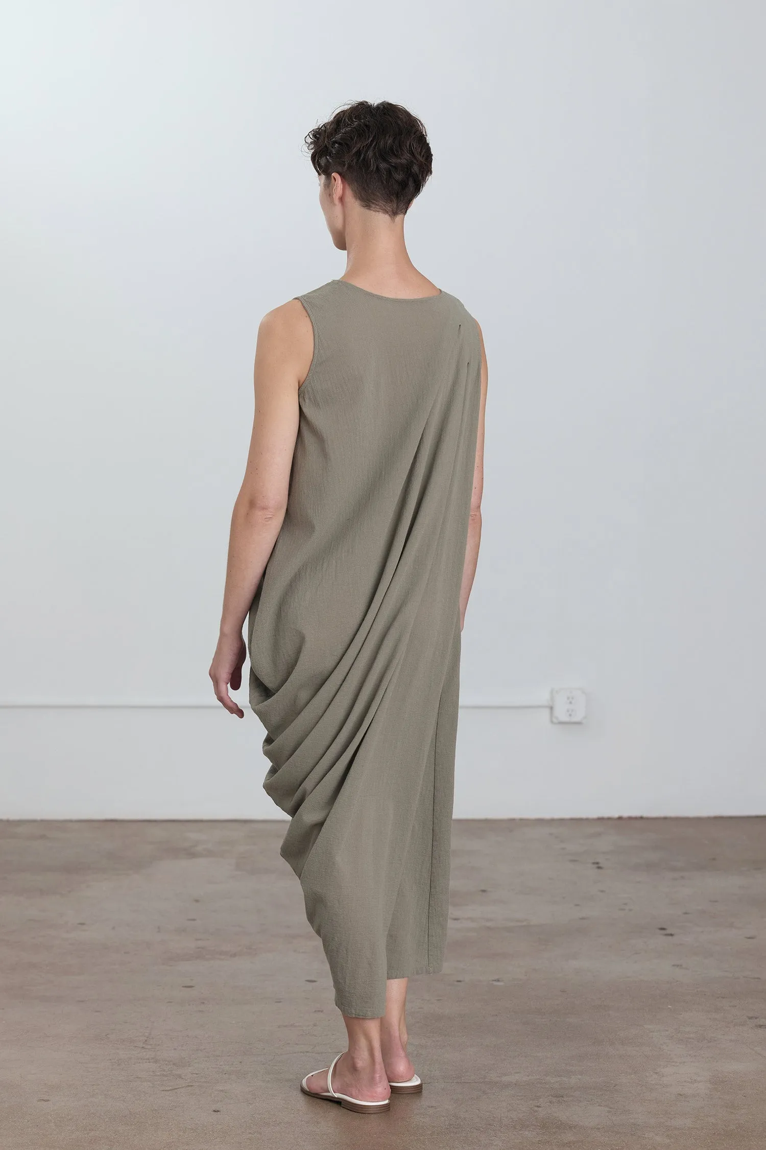 GREEK COLUMN DRESS / CEMENT sold by Black Crane product image thumbnail 4