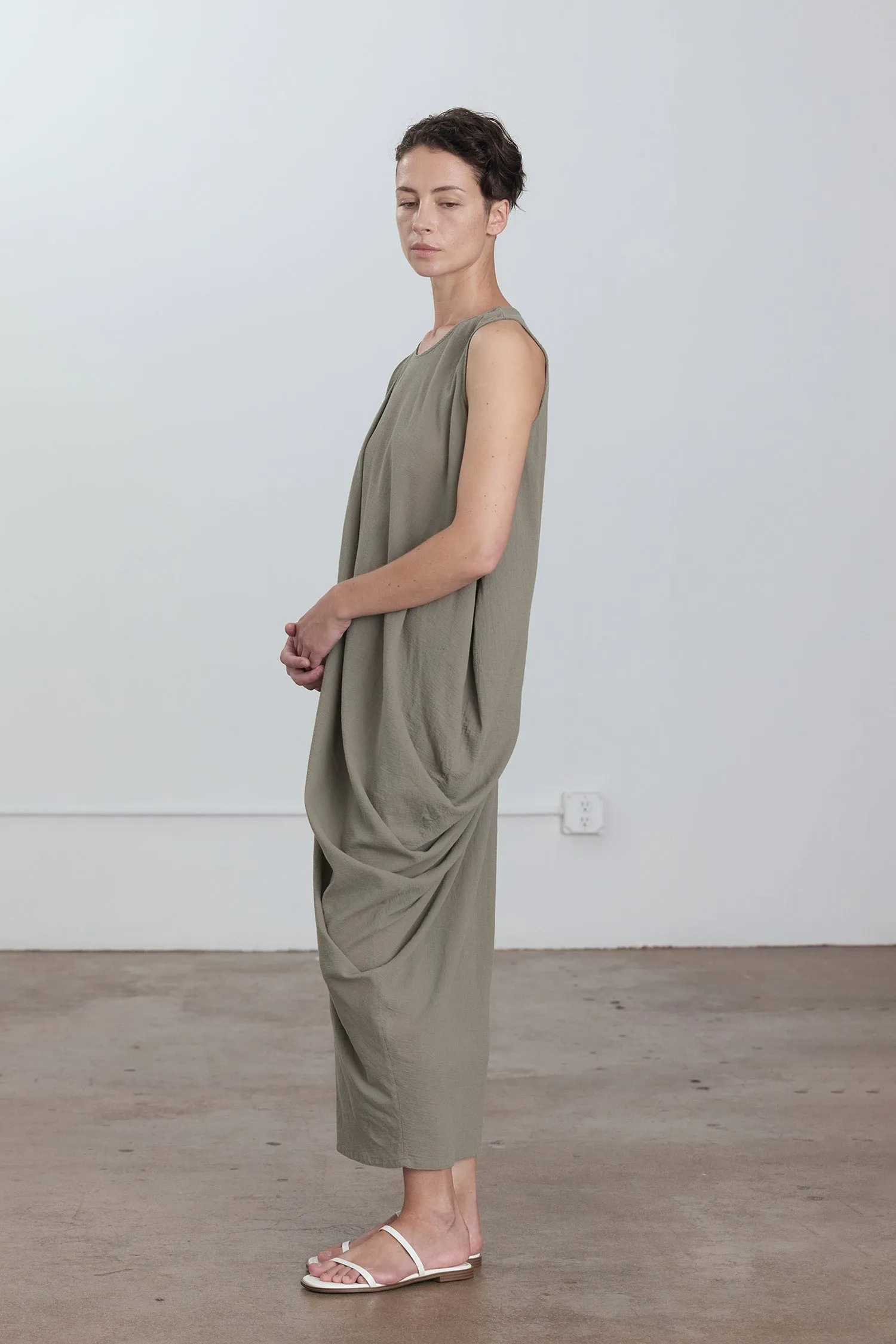 GREEK COLUMN DRESS / CEMENT sold by Black Crane product image thumbnail 2