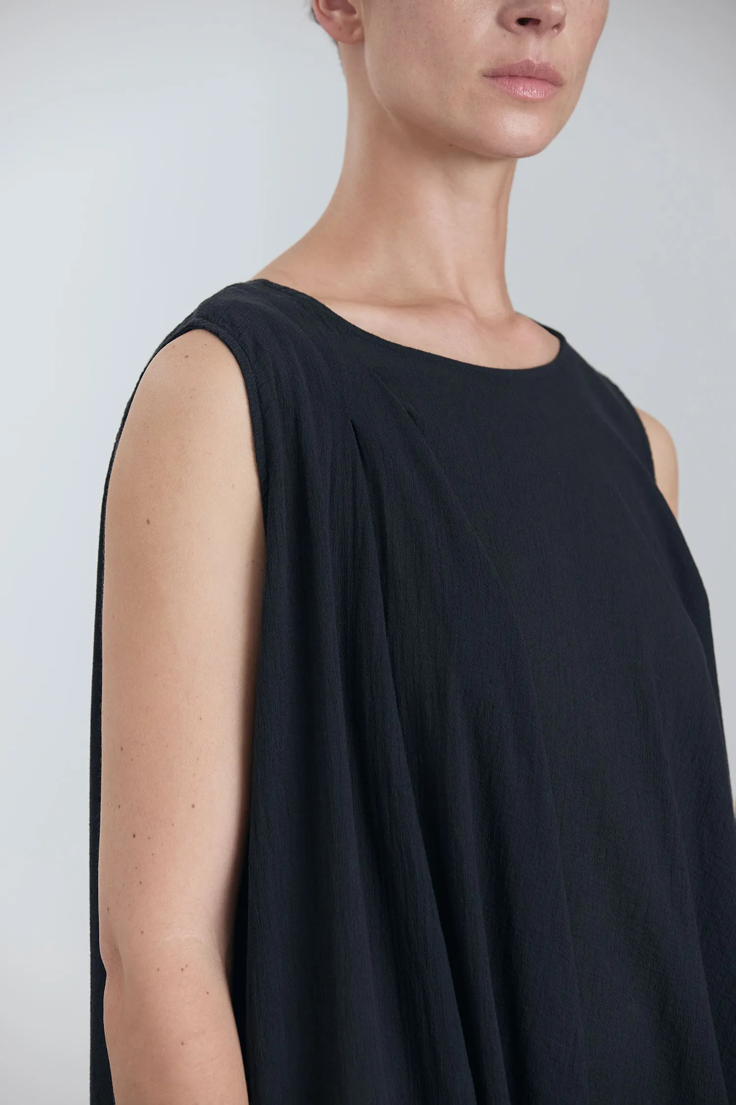 GREEK COLUMN DRESS / SUMI BLACK sold by Black Crane product image thumbnail 5