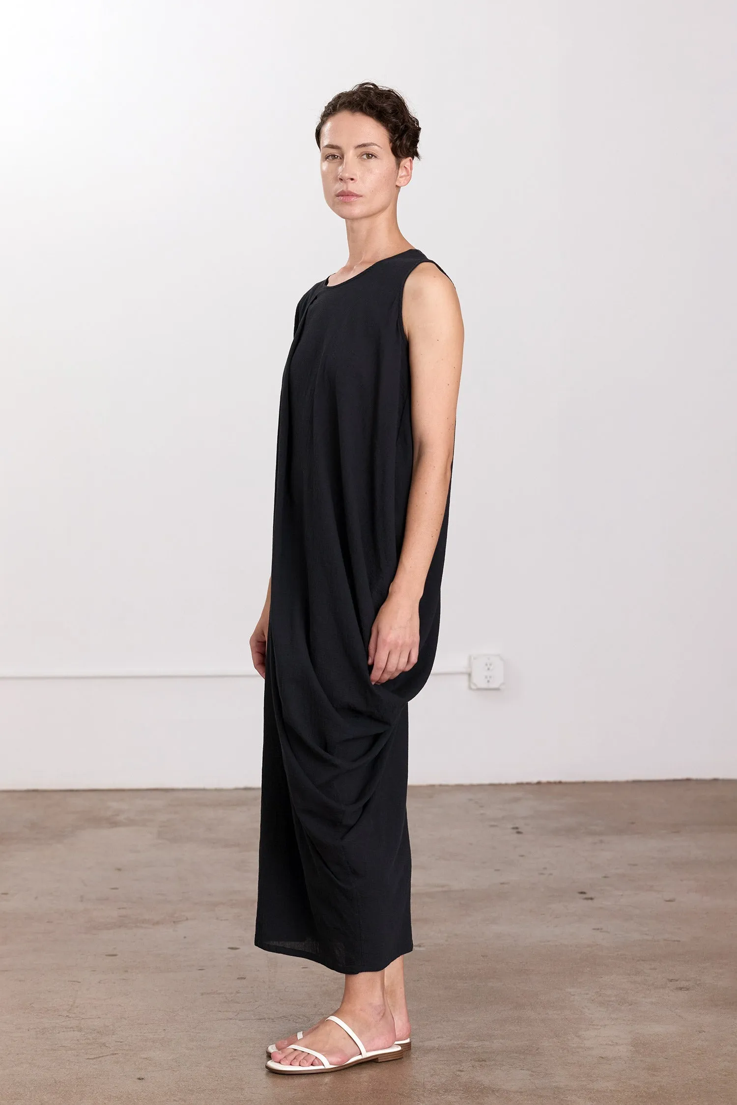 GREEK COLUMN DRESS / SUMI BLACK sold by Black Crane product image thumbnail 3