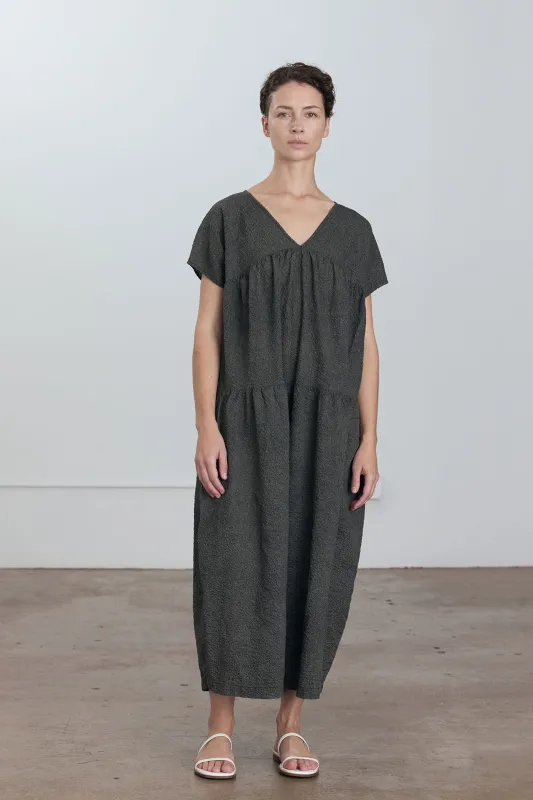 PUFF JUMPSUITS / STEEL made by Black Crane
