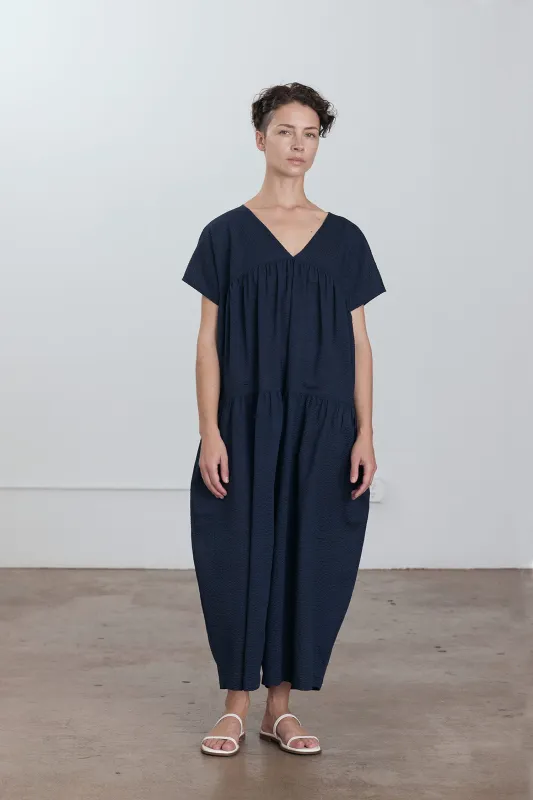 PUFF JUMPSUITS / NAVY made by Black Crane