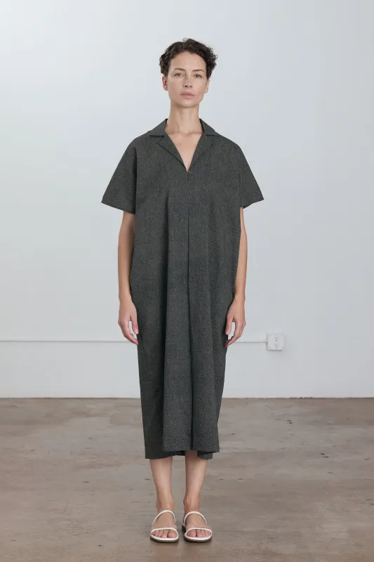 KITE DRESS / STEEL made by Black Crane