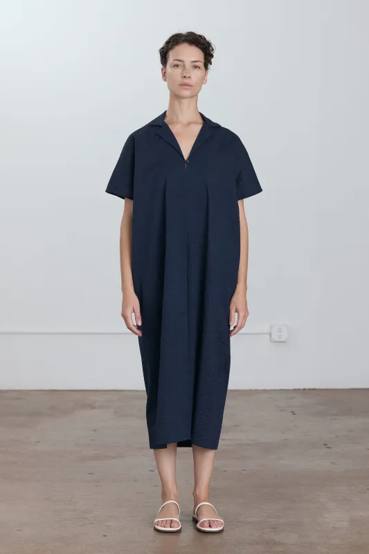 KITE DRESS / NAVY made by Black Crane