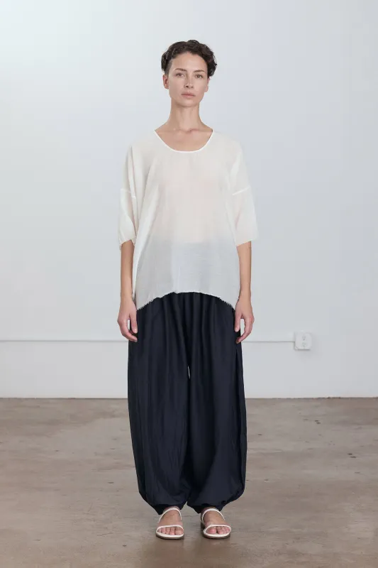 OVERSIZED TOP / WHITE made by Black Crane