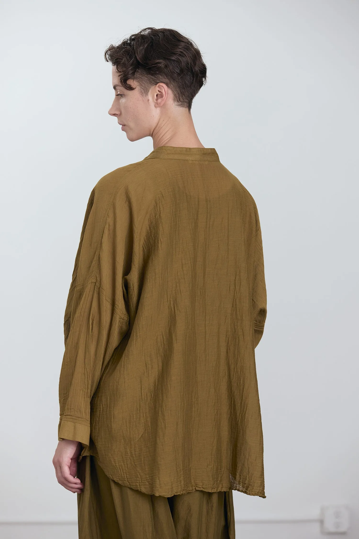 SQUARE SHIRTS / DK. OLIVE sold by Black Crane product image thumbnail 5