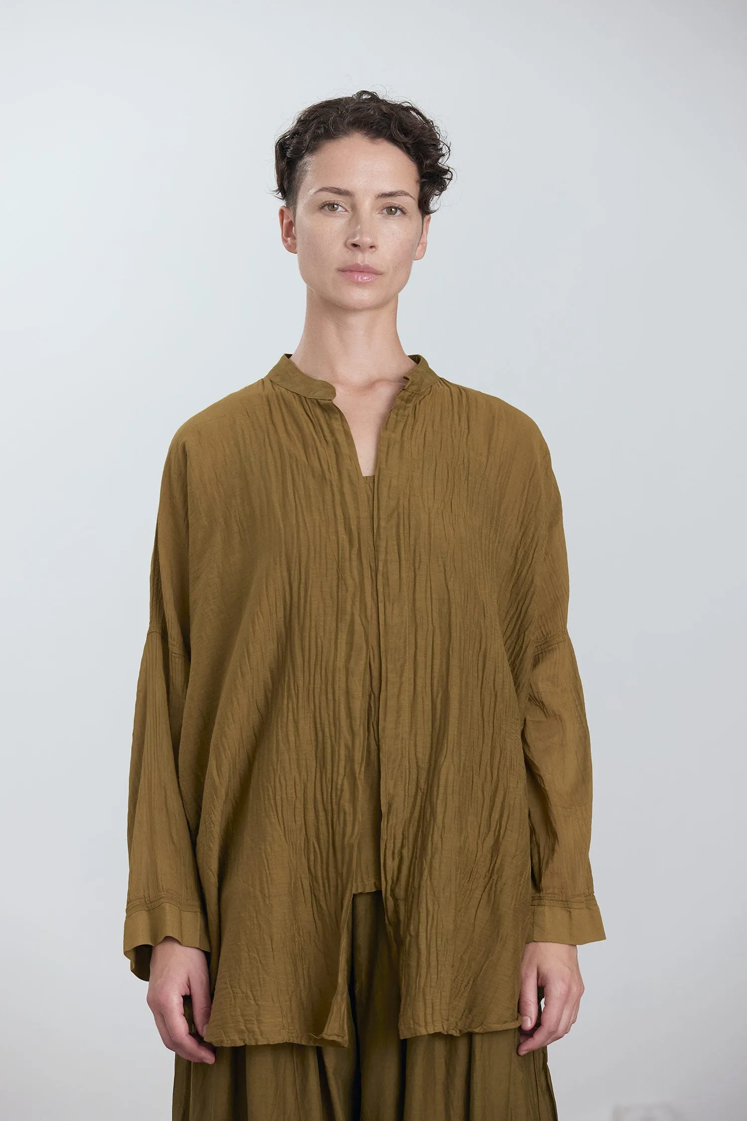 SQUARE SHIRTS / DK. OLIVE sold by Black Crane product image thumbnail 2