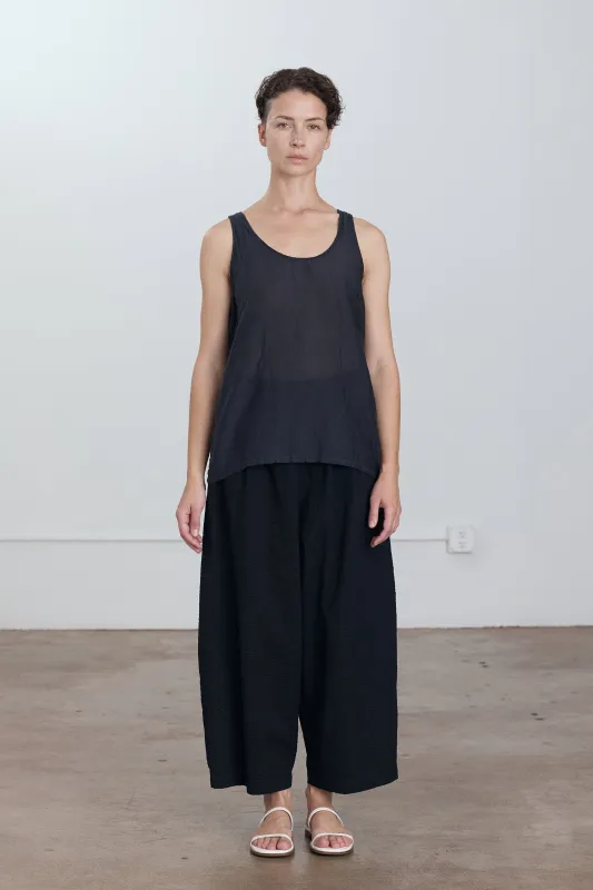 LOOSE TANK TOP / FADED BLACK made by Black Crane