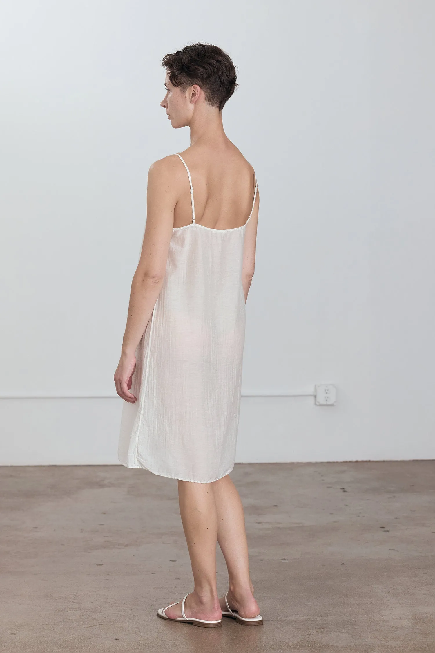 CAMI DRESS / WHITE sold by Black Crane product image thumbnail 3