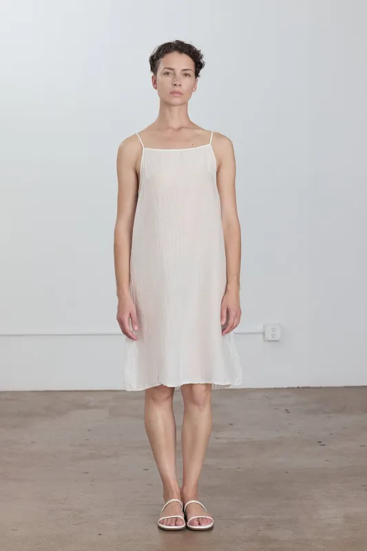 CAMI DRESS / WHITE made by Black Crane