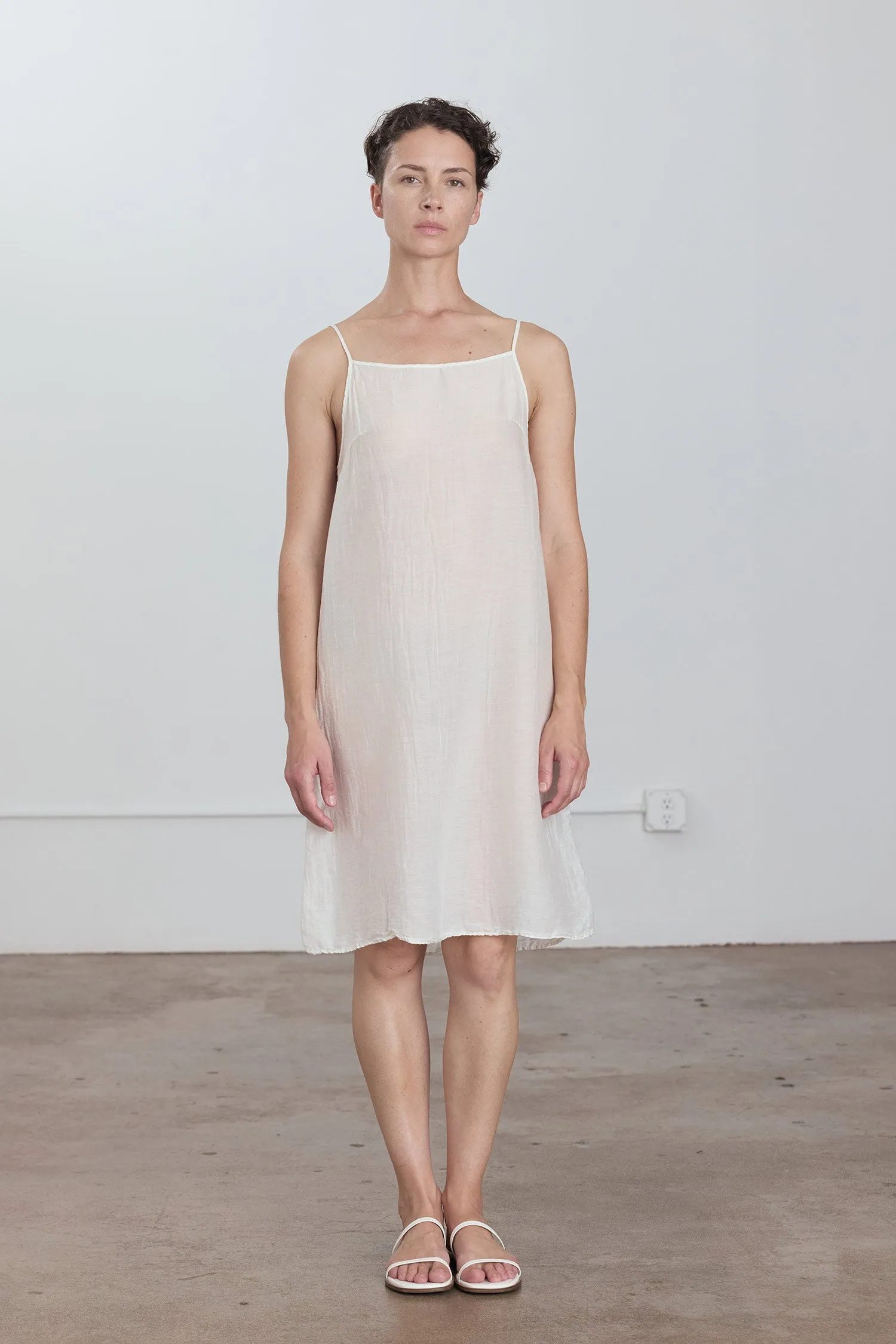 CAMI DRESS / WHITE sold by Black Crane