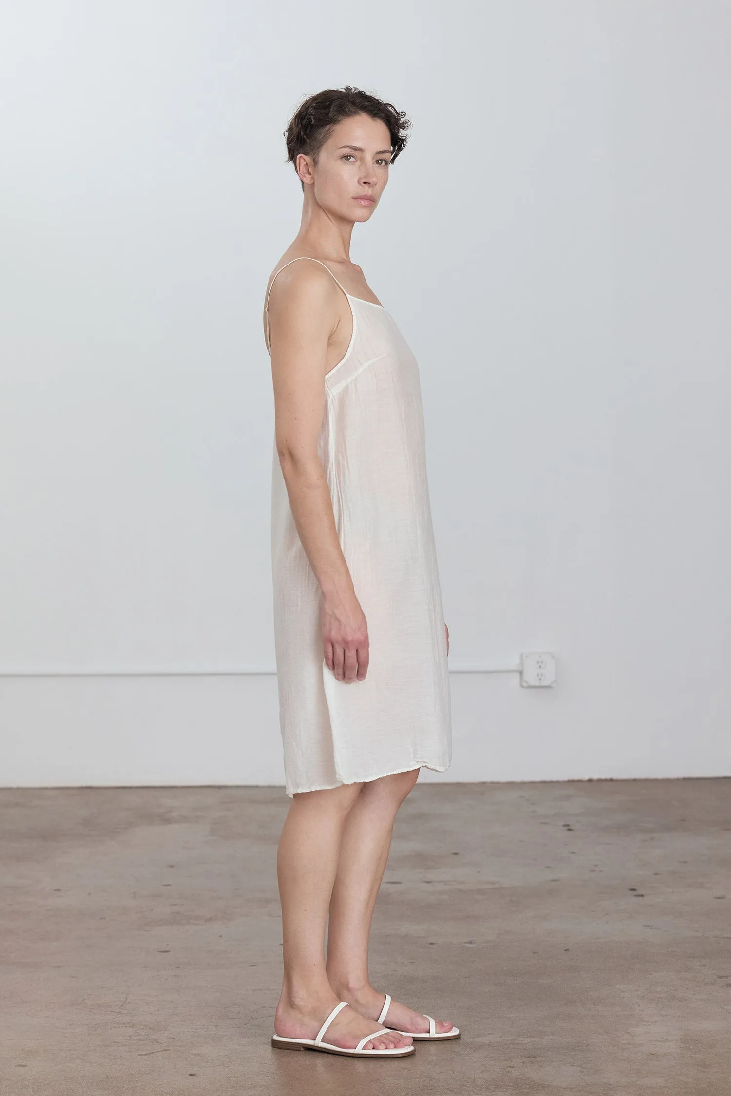 CAMI DRESS / WHITE sold by Black Crane product image thumbnail 2