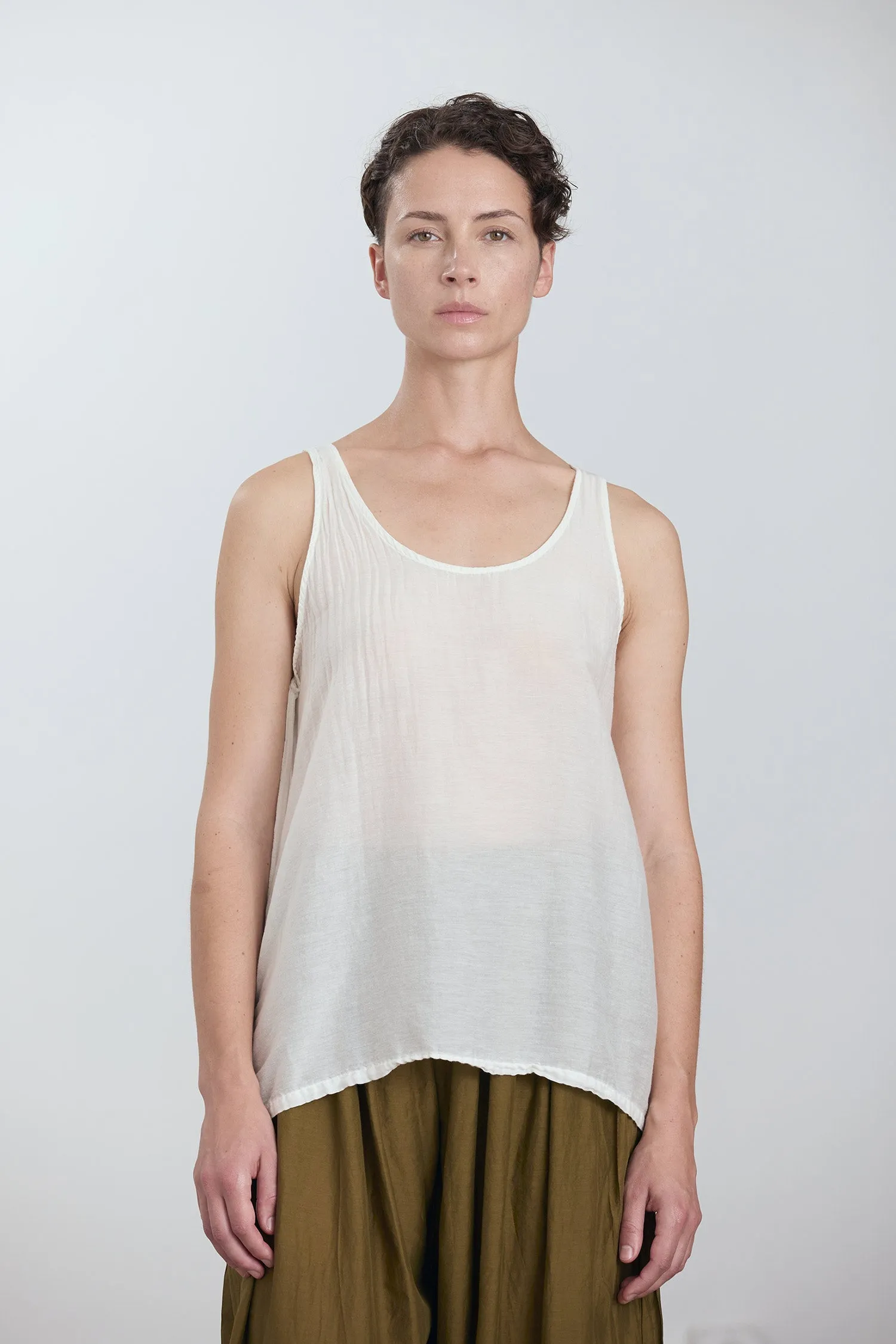 LOOSE TANK TOP / WHITE sold by Black Crane product image thumbnail 2
