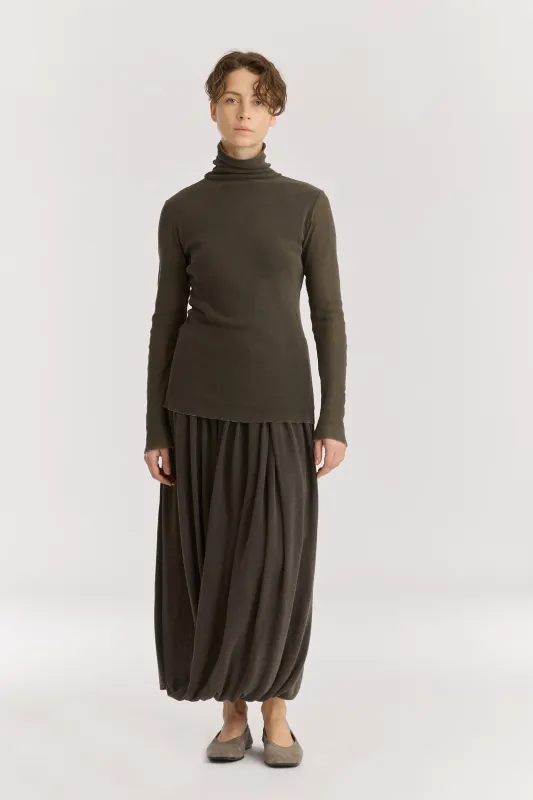 DOUBLE MESH TURTLENECK / SLATE / MC-TN04 made by Black Crane