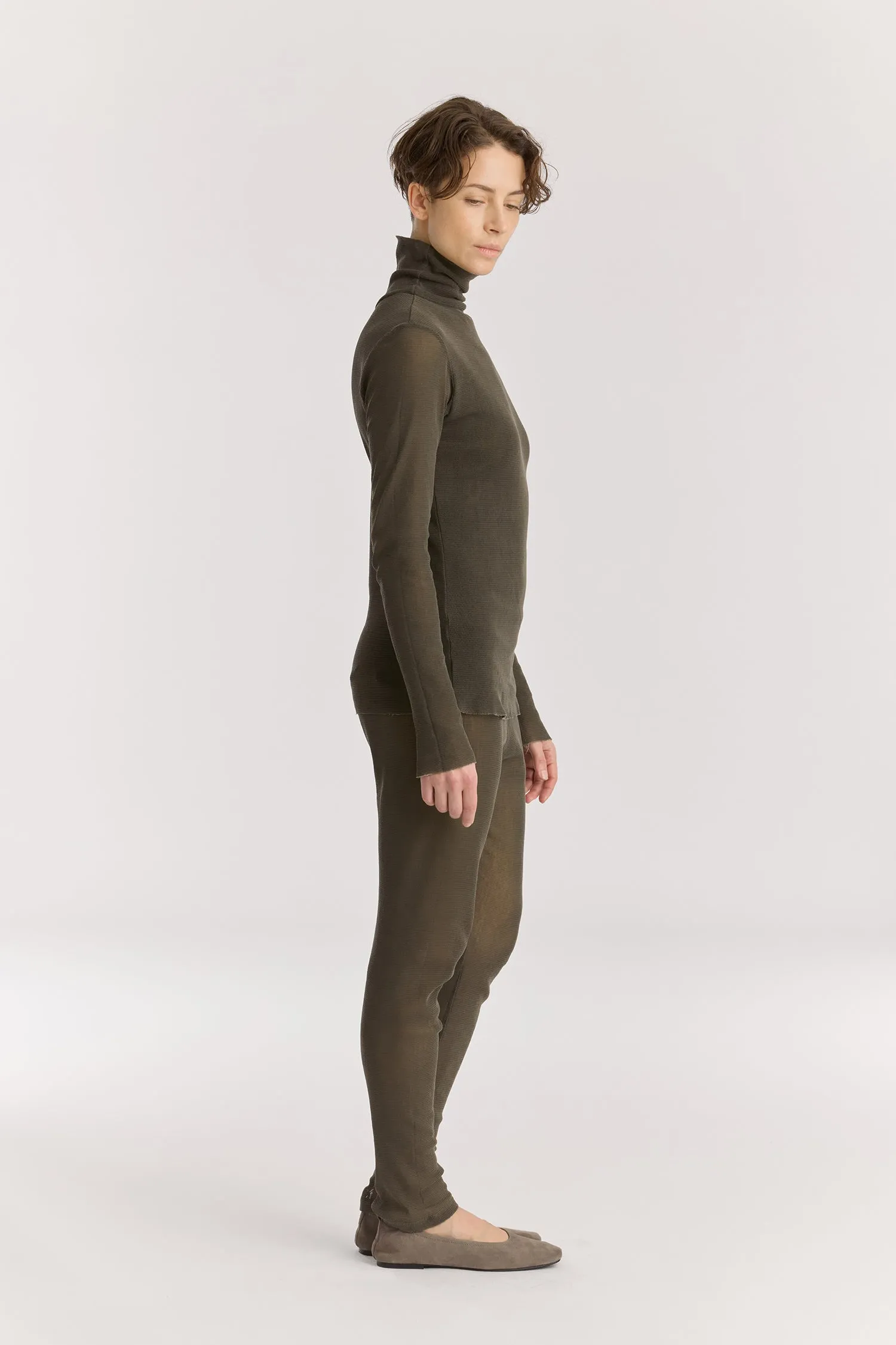 MESH LEGGINGS / SLATE / MC-LG05 sold by Black Crane product image thumbnail 2