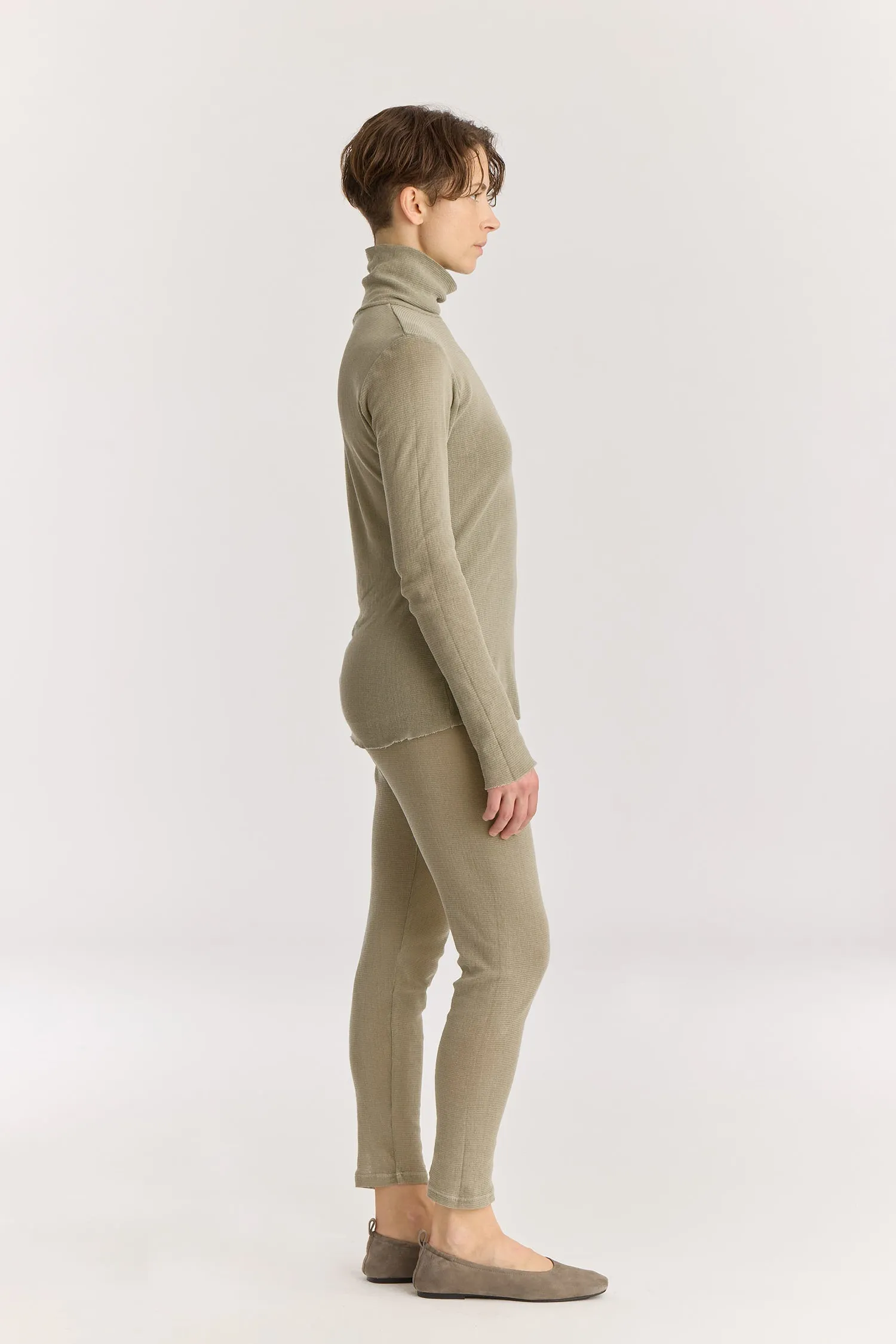 MESH LEGGINGS / LIMESTONE / MC-LG05 sold by Black Crane product image thumbnail 3