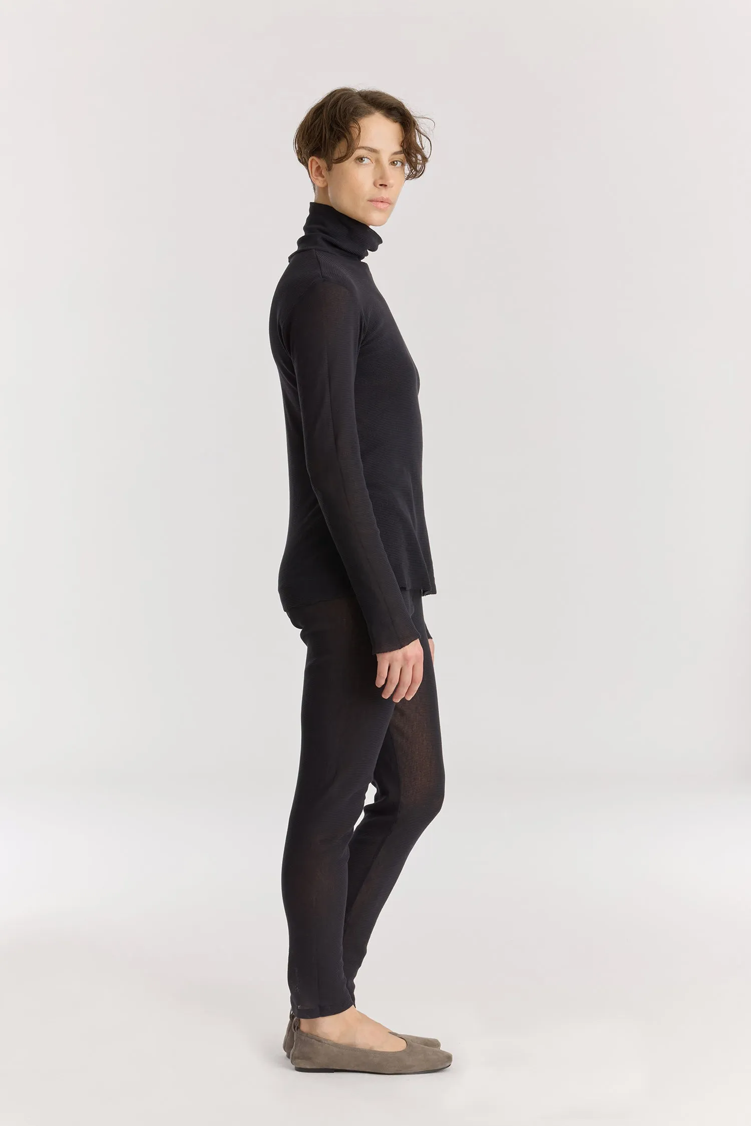MESH LEGGINGS / BLACK / MC-LG05 sold by Black Crane product image thumbnail 2