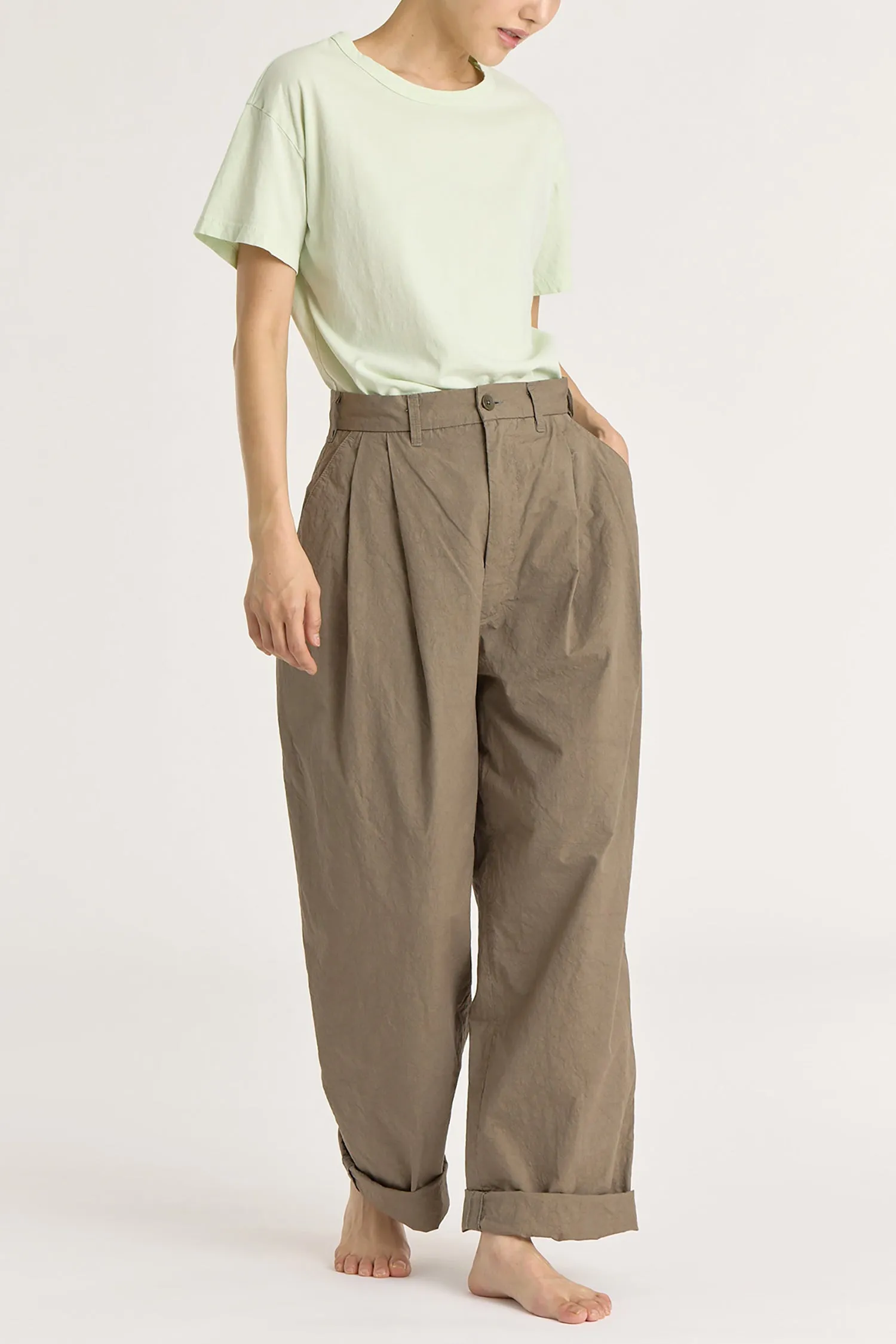 REGULAR SHORT SLEEVE TEE / MINT / OR-RST25 (Small Repair) sold by Black Crane product image thumbnail 4