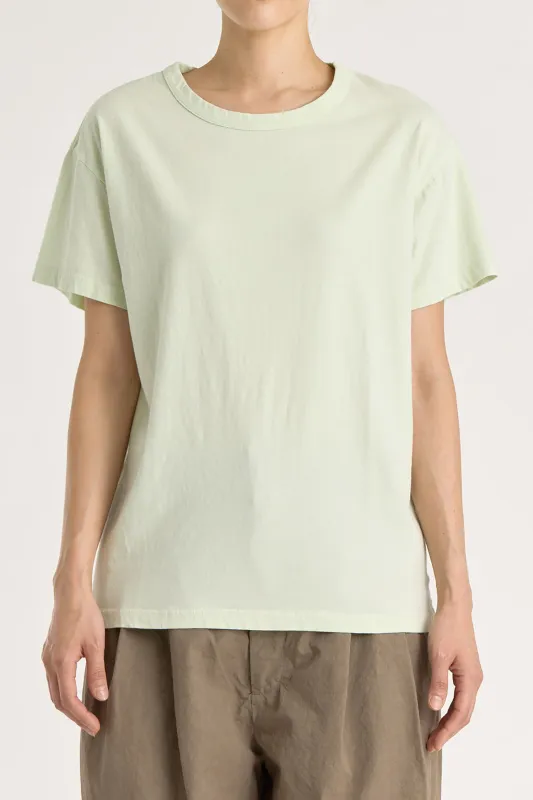 REGULAR SHORT SLEEVE TEE / MINT / OR-RST25 (Small Repair) made by Black Crane