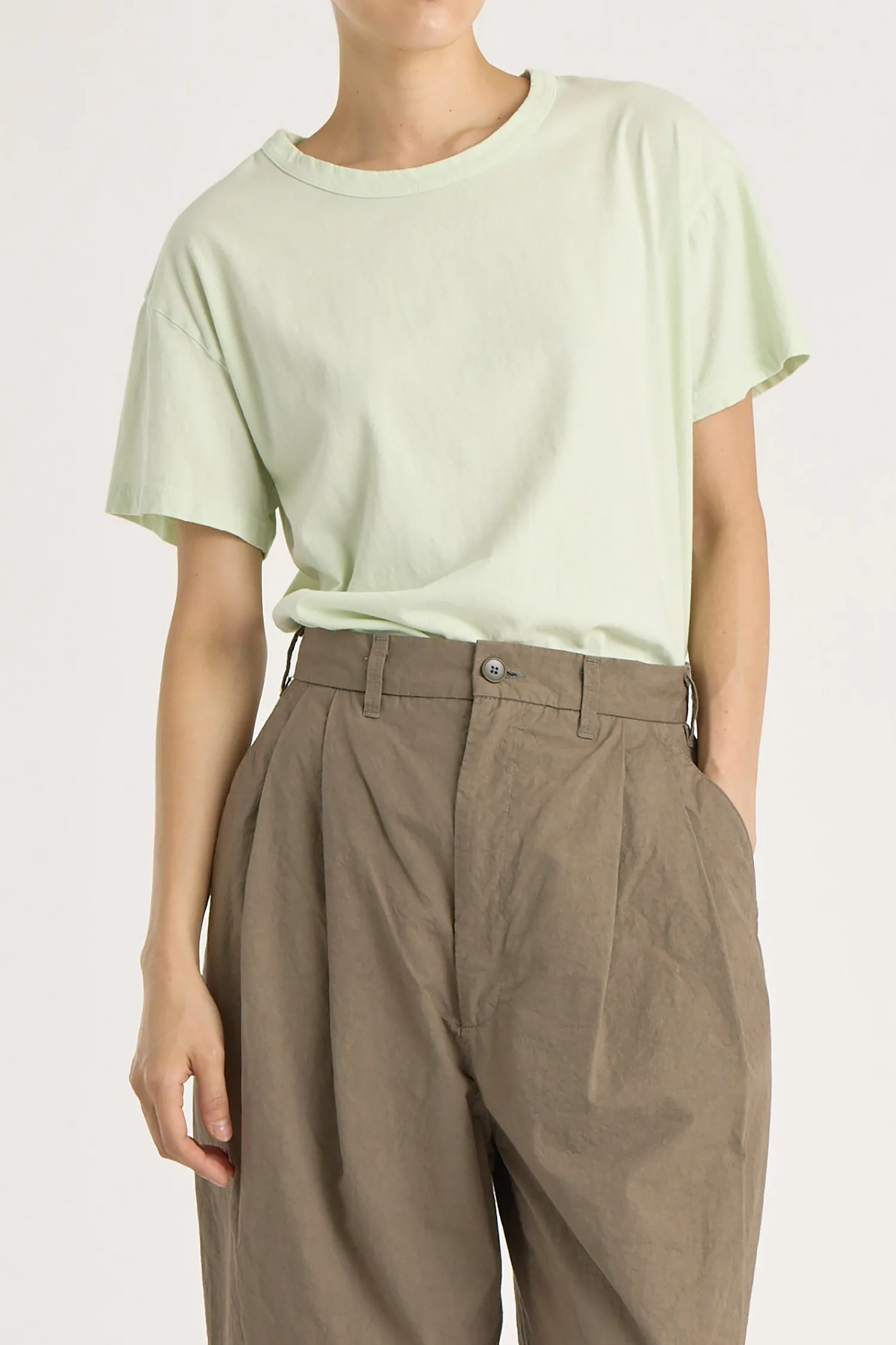 REGULAR SHORT SLEEVE TEE / MINT / OR-RST25 (Small Repair) sold by Black Crane product image thumbnail 3