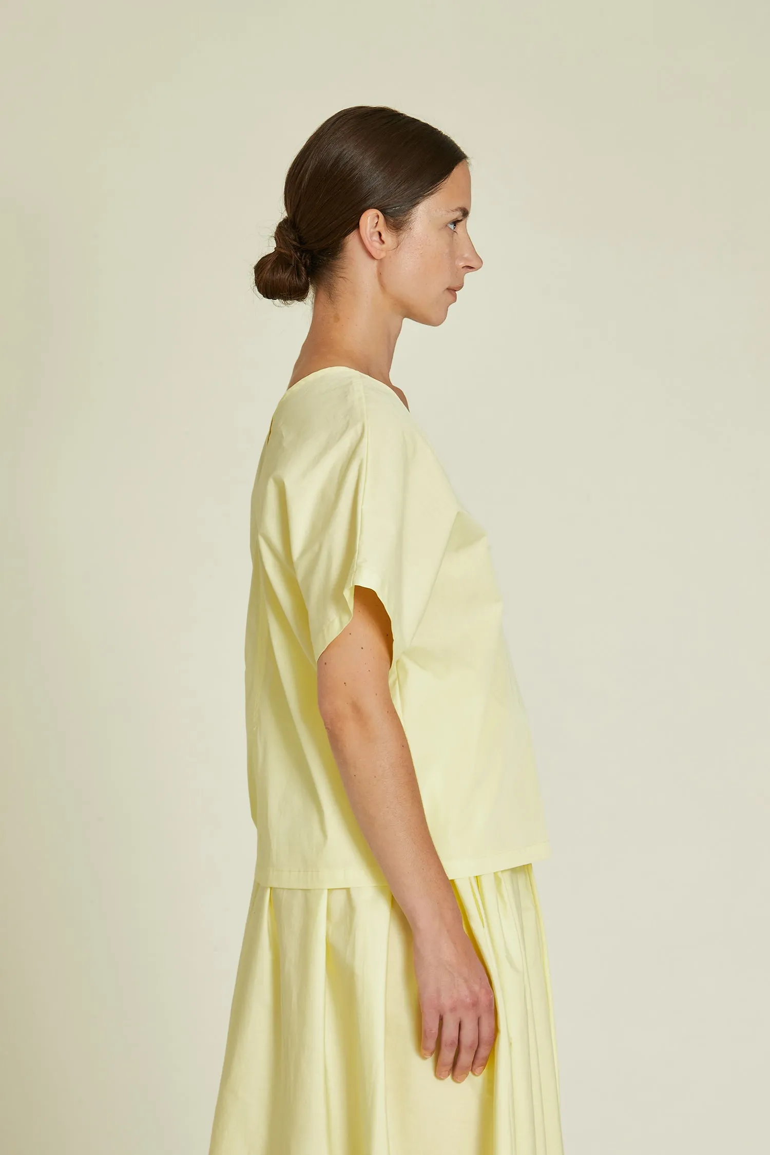 V-NECK TOP / LEMON / OCP-VT15 sold by Black Crane product image thumbnail 3