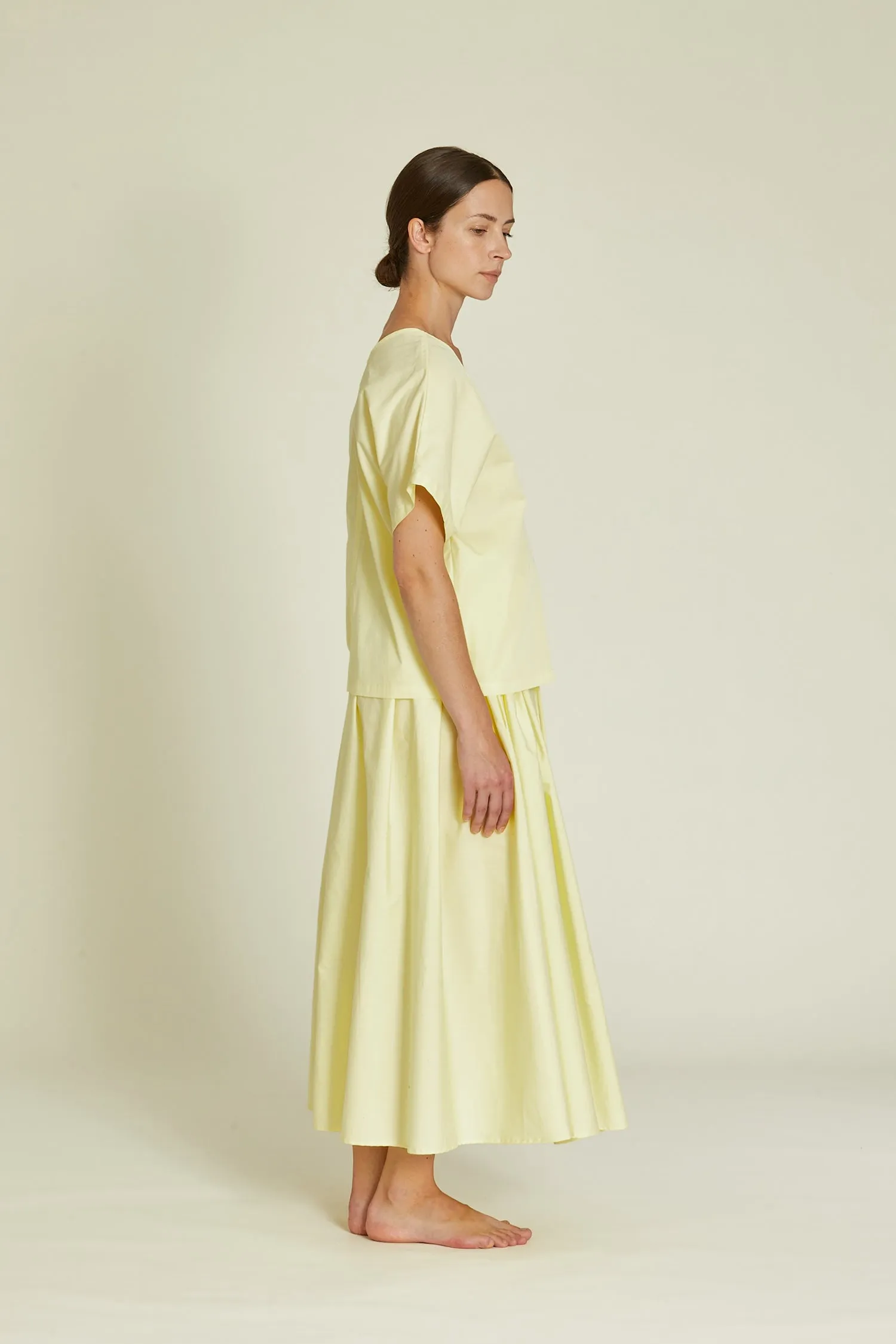 V-NECK TOP / LEMON / OCP-VT15 sold by Black Crane product image thumbnail 5