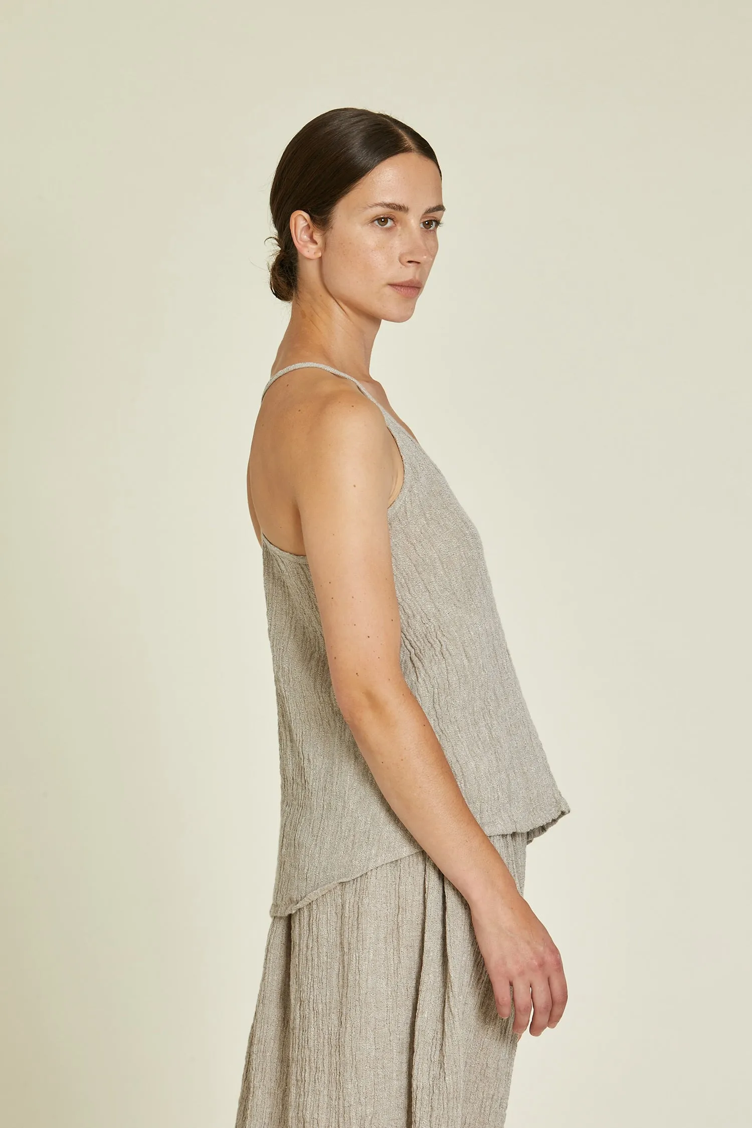 TEXTURED CAMISOLE / ASH / LP-TCM25 sold by Black Crane product image thumbnail 3